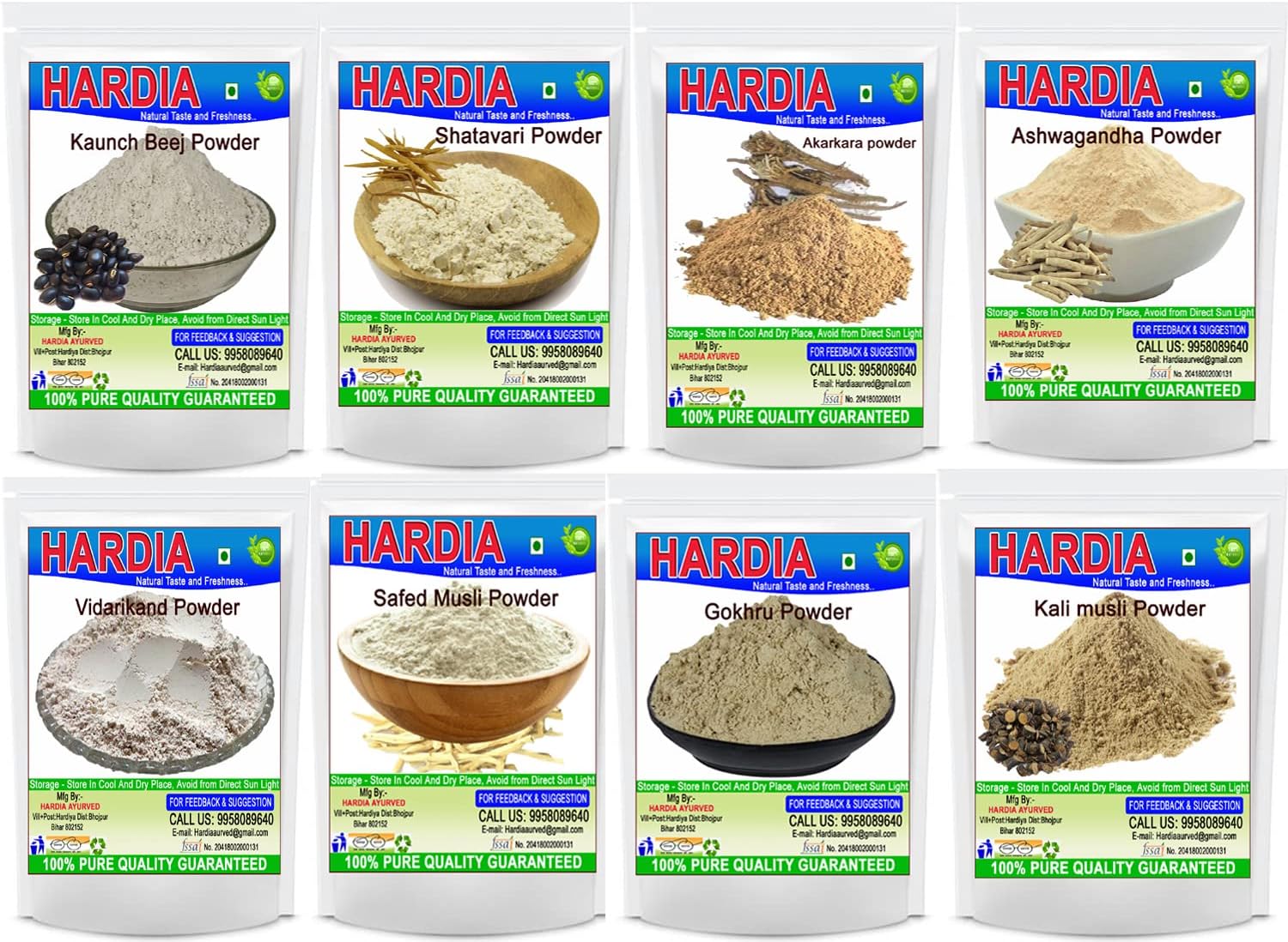 Ayurvedic Herbal Vitality Powder | Safed Musli, Kali Musli, Shatavari, Kaunch Beej, Ashwagandha, Gokhru, Vidarikand & Akarkara Churna |Natural Energy & Stamina Booster for Men