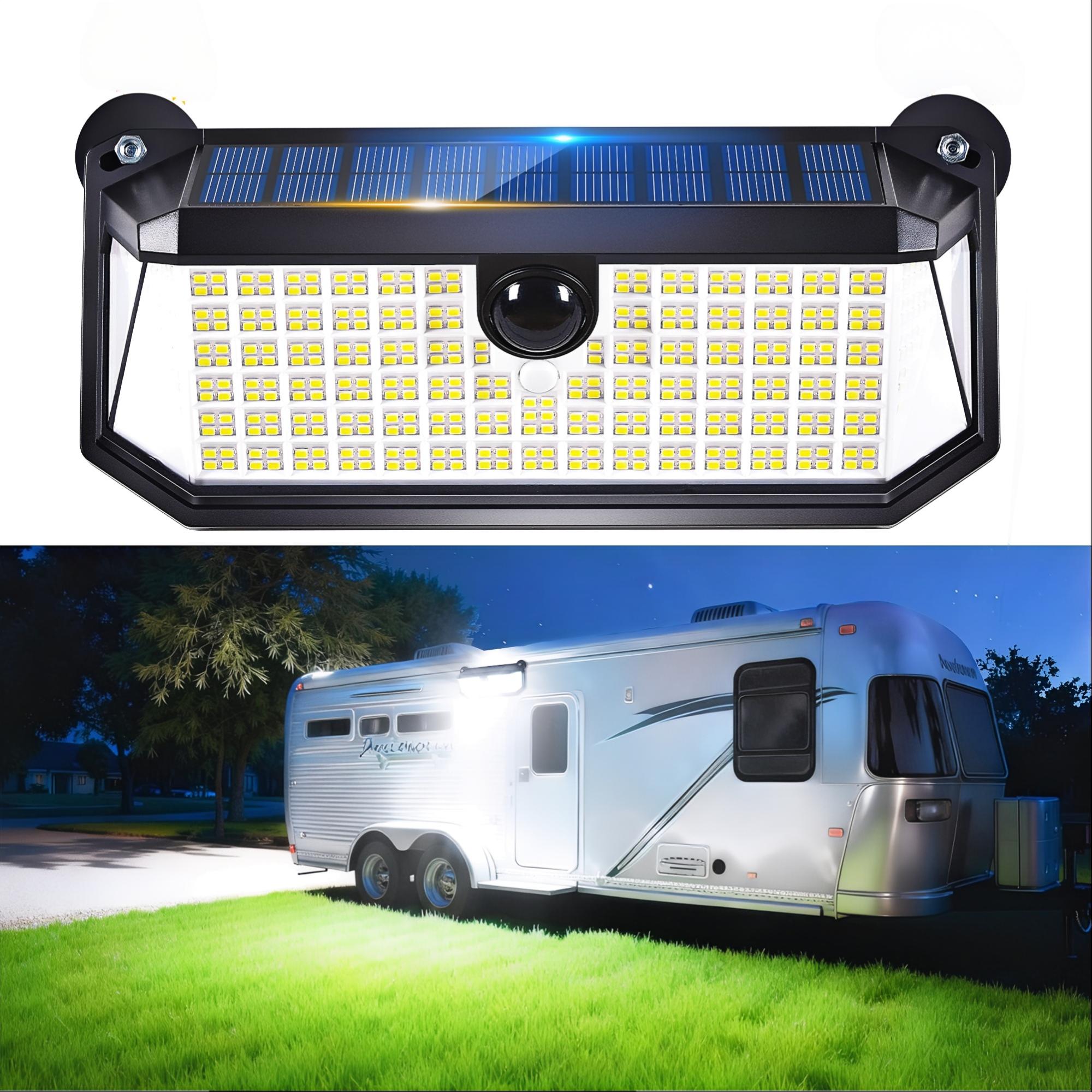Image of 416LED 1500LM Thumok Magnetic Solar Lights Outdoor,RV Exterior Lights with Motion Sensor, Solar Security Lights IP65 Waterproof with Strong Magnets for Deck, Patio, RV, Camper