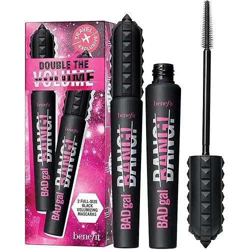 Benefit Badgal Bang! Double The Volume Mascara Duo #1 Intense Pitch-Black Set (2×0.3 oz)