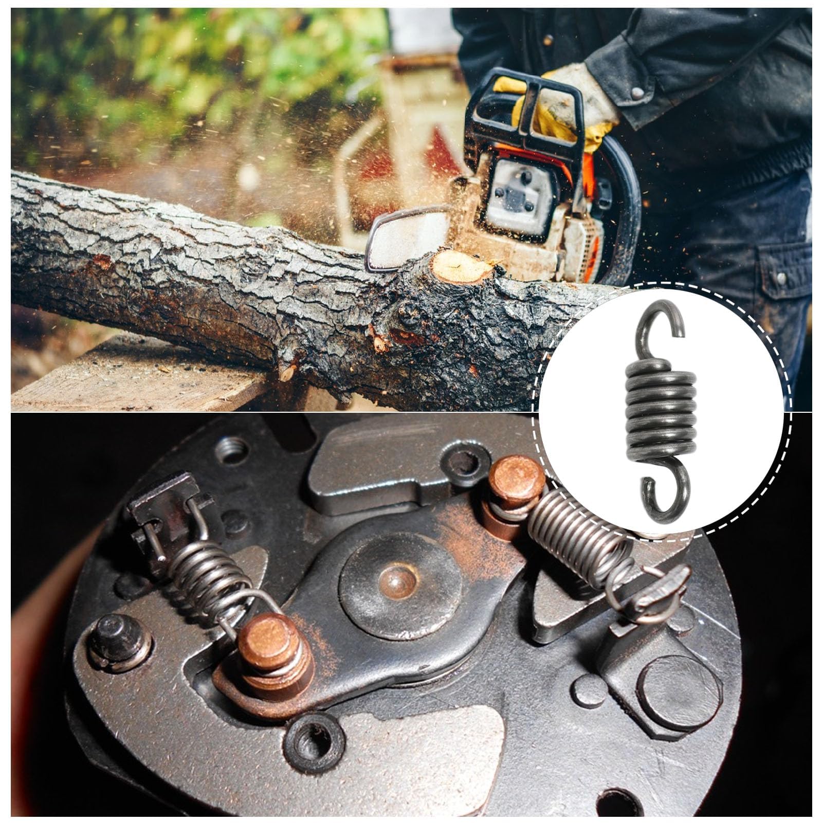 4 sztuki sprężyn naciągowych ze stali nierdzewnej z podwójnymi haczykami, 3x16x50mm, sprężyny naciągowe ze stali nierdzewnej z haczykami, sprężyna do przemysłu i gospodarstwa domowego, do maszyn