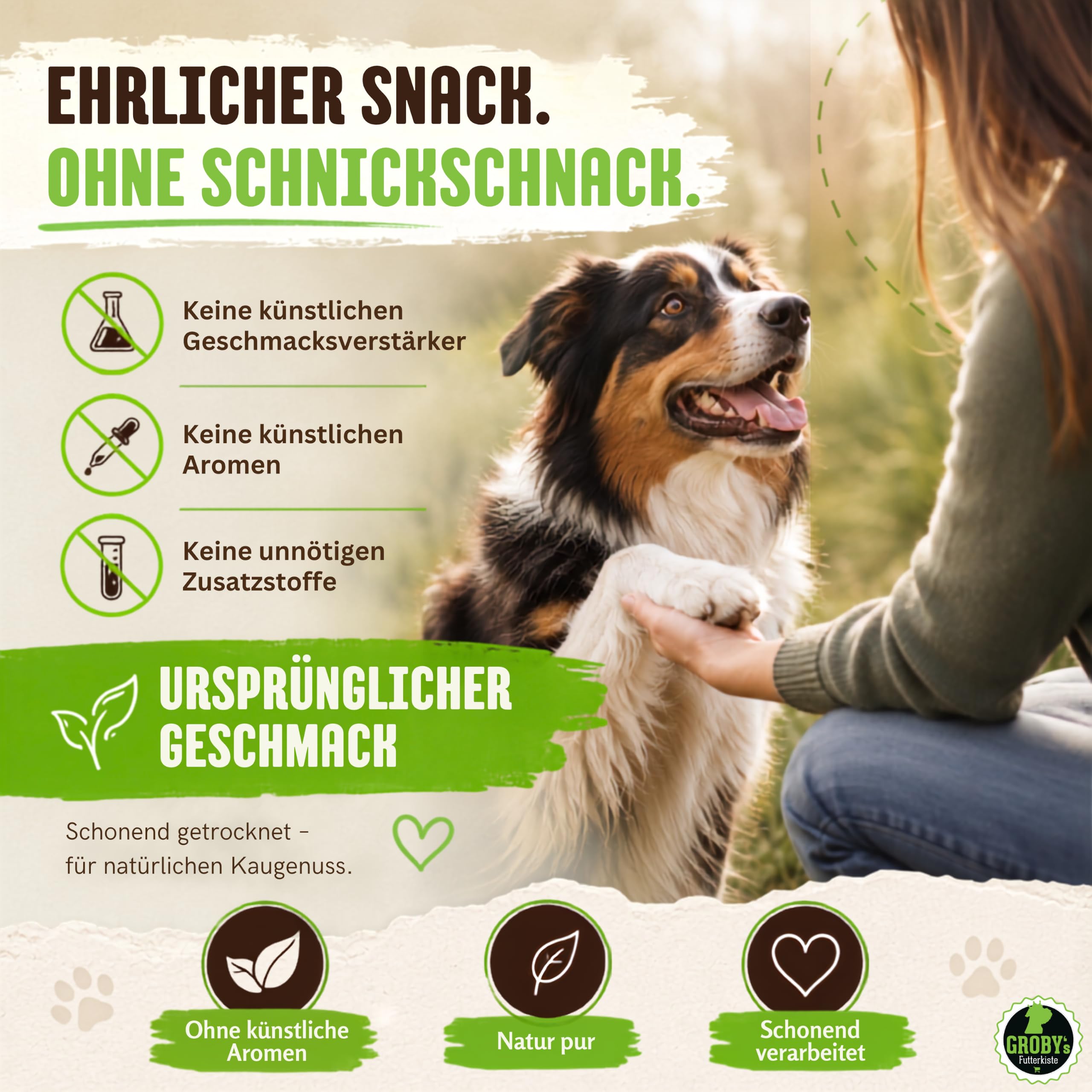 Ohrmuscheln vom Schwein für Hunde 5 kg - getrockneter Naturkauartikel - Einzelfuttermittel ohne Zusatzstoffe - knuspriger Hundesnack für langanhaltenden Kauspaß