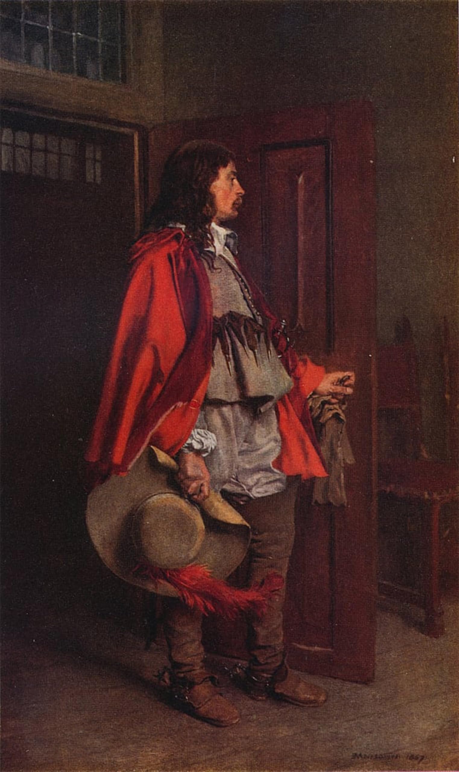 ARTXLXXBN Famous Prints Artwork Pictures Poster Painting Art the Return to the House by Jean Louis Ernest Meissonier Artwork Landscape Pictures for Home Decor 60x90cm