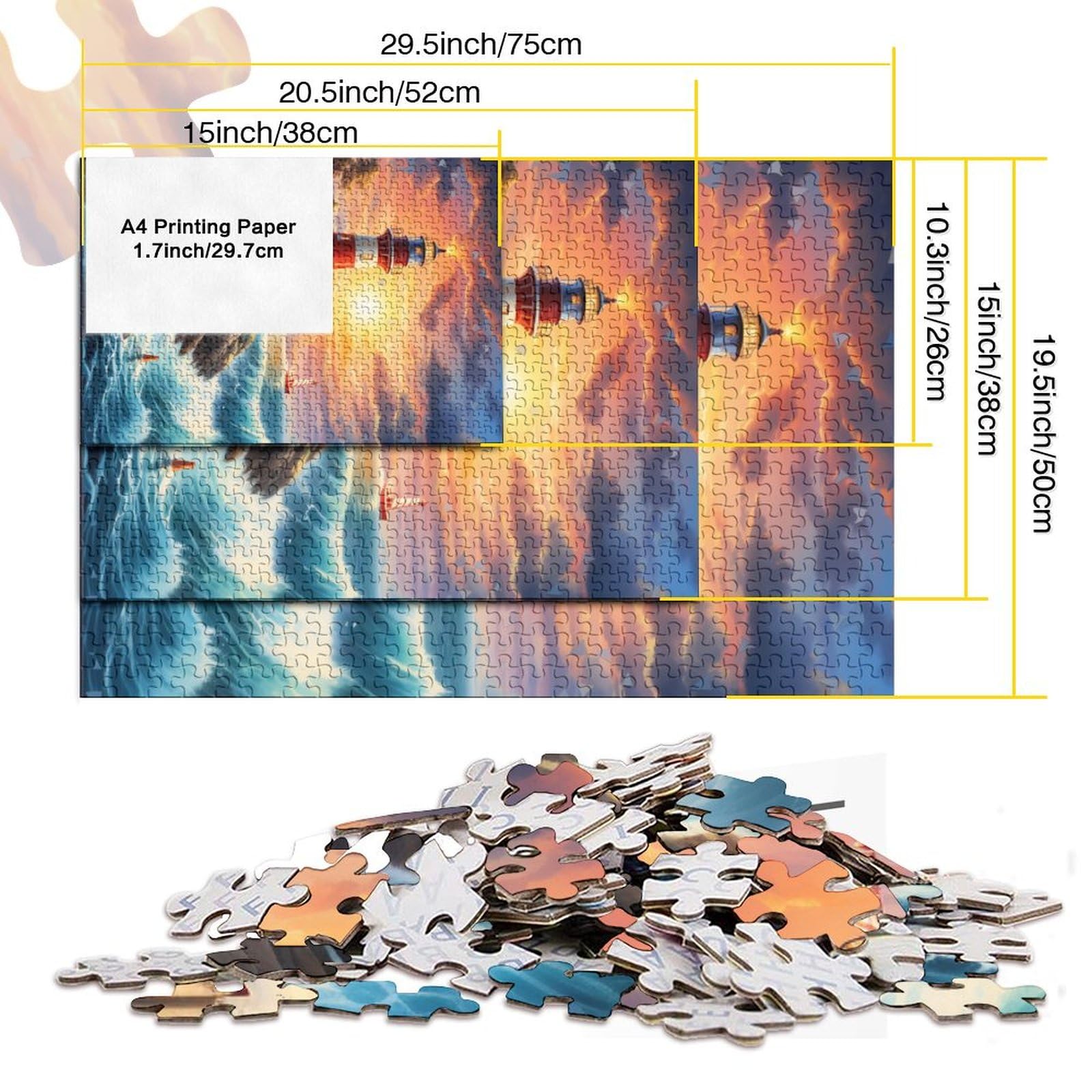 1000 Teile Wüste Puzzle - Herausforderung Für Erwachsene & Kinder