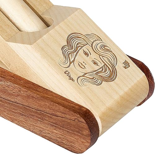 Miniatura 6 de Constellation - Juego de bolígrafos grabados personalizados con estuche de madera para regalo con caja (Virgo)