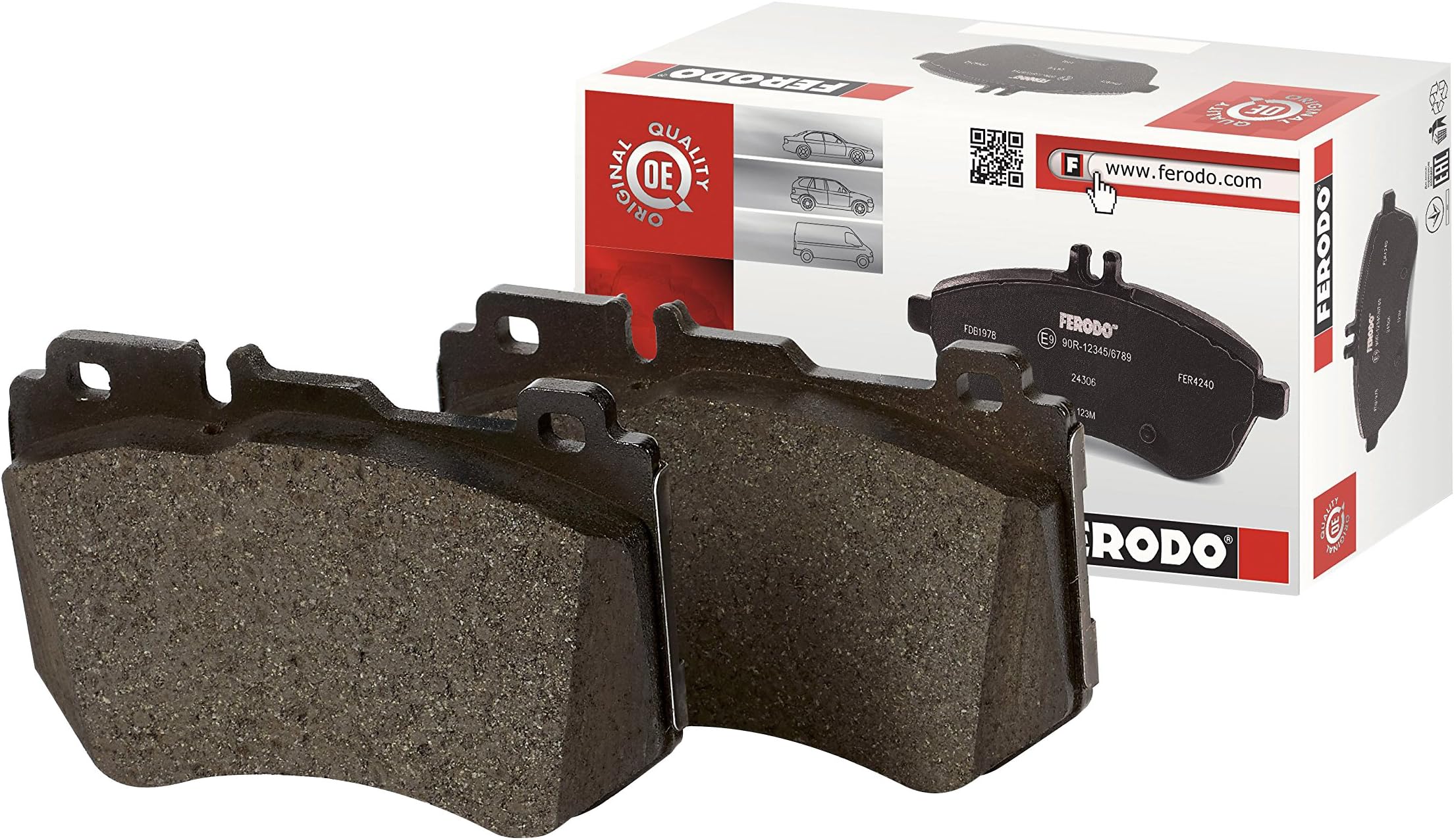 Ferodo FDB1424 Brake Pad Set, disc brake - (set of 4)