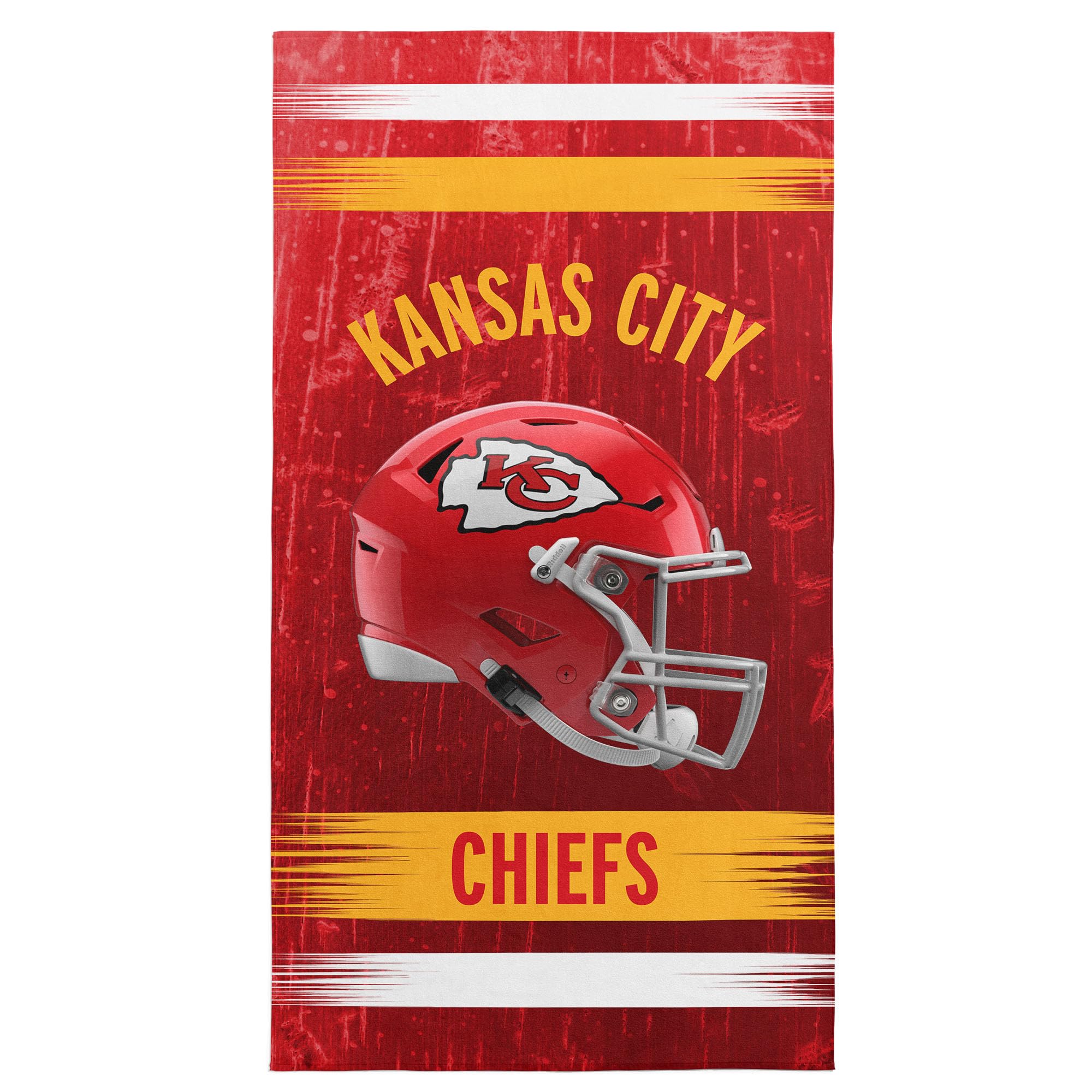 Northwest NFL Kansas City Chiefs Microfiber Beach Towel, 30 x 60 Inches – Quick Dry, Sand Resistant, Lightweight, Highly Absorbent, Blitz Design