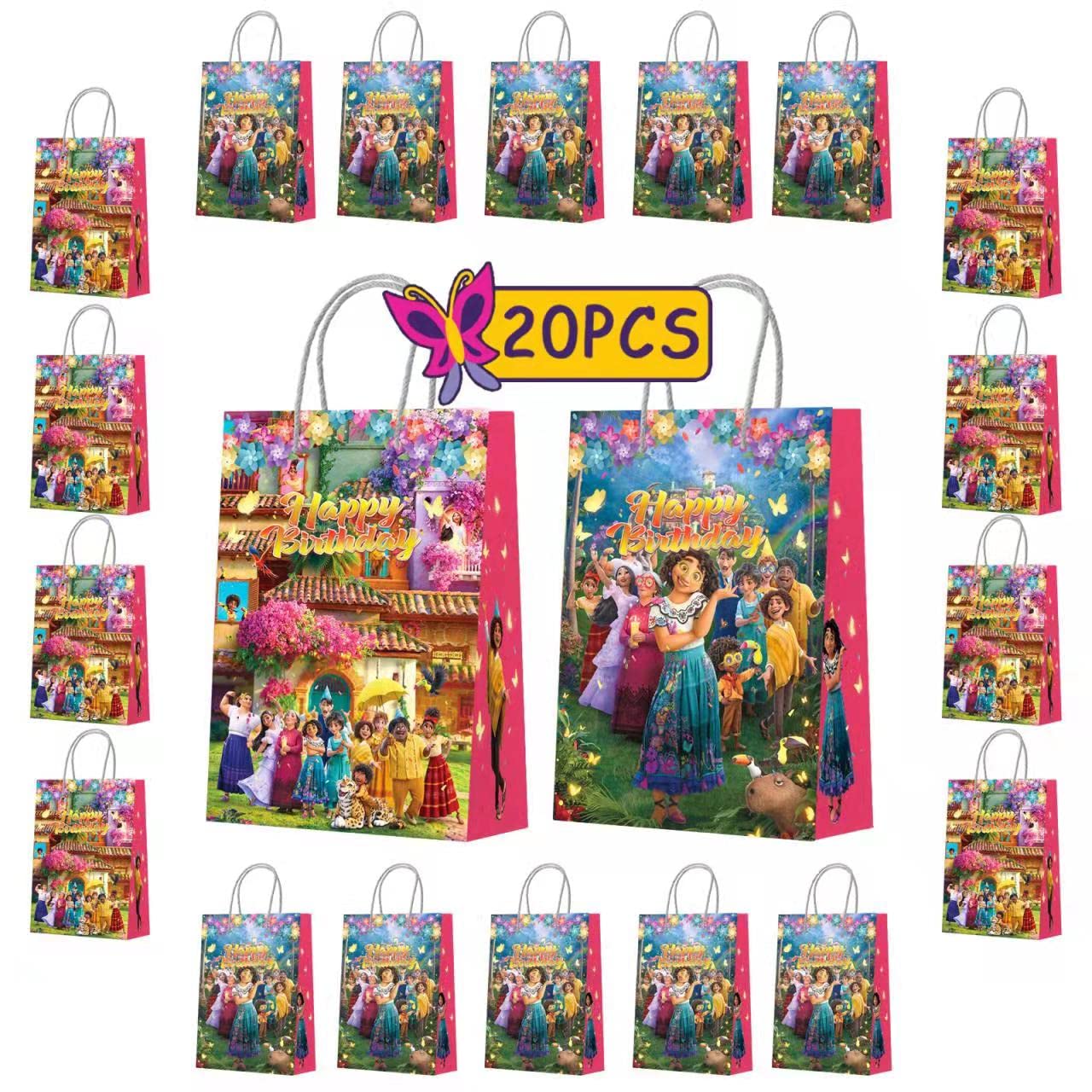 20PCS Enc-anto birthday party supplies, Magic themed party favors supplies toys Gift Bags, Kids Boys and girls Candy box for birthday decorations