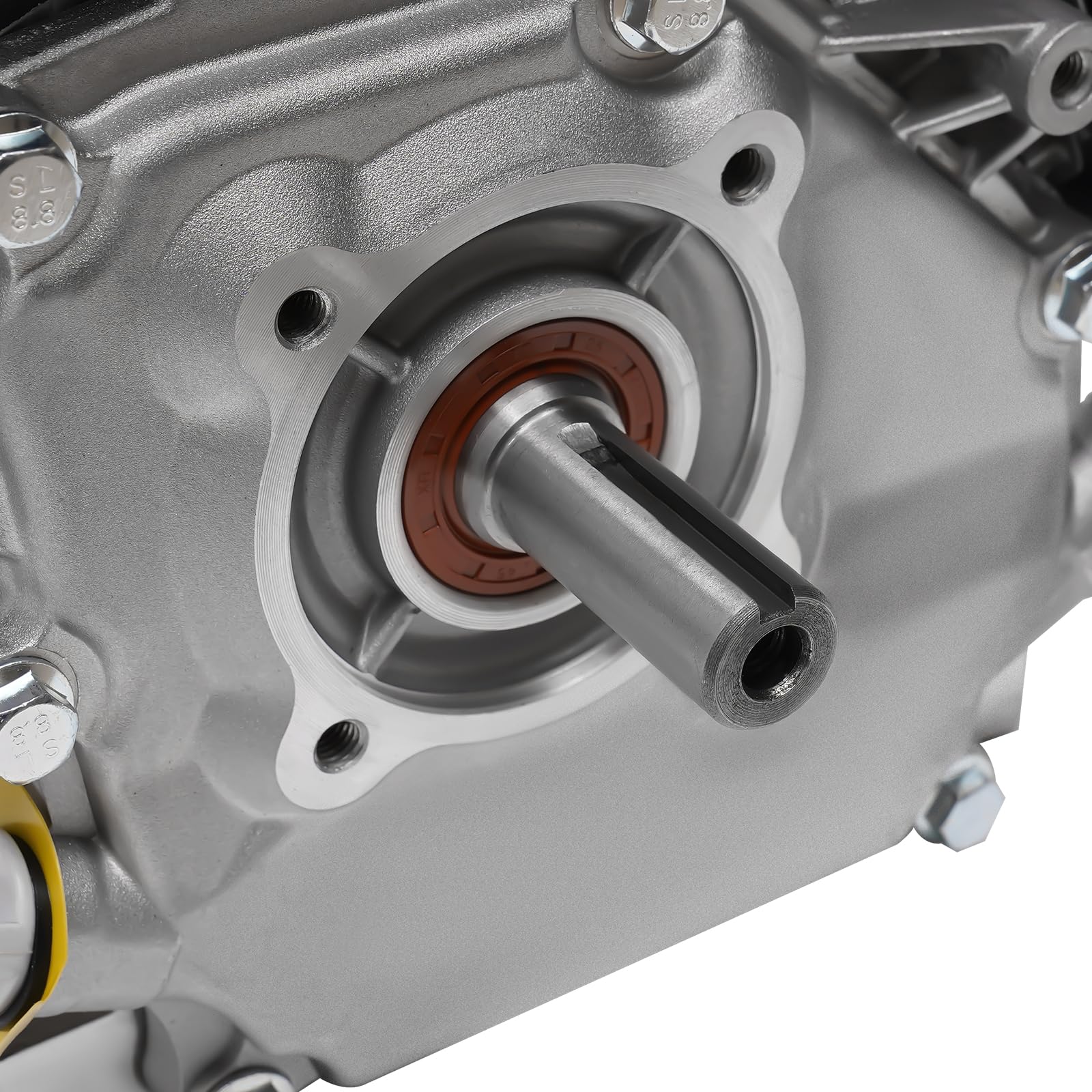 Motor de gasolina de 7,5 CV de 4 tiempos de 210 cc con arranque eléctrico o manual – Motor de 3600 rpm con sistema de alerta de aceite y silenciador para hidrolimpiadora, hormigonera, soplador de