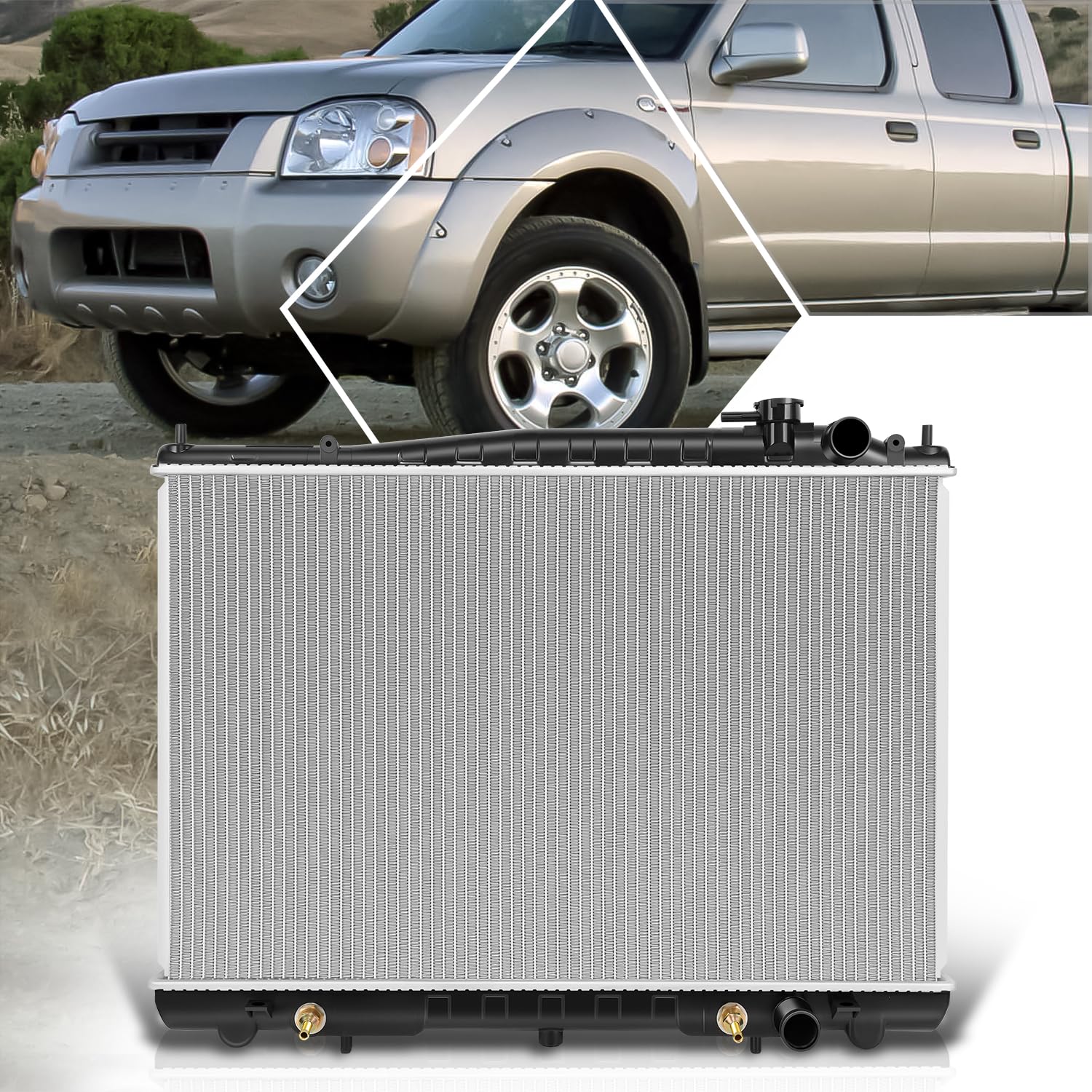 DPI-2215 Full Aluminum Core Cooling Radiator Compatible with 98-04 Frontier/Xterra AT