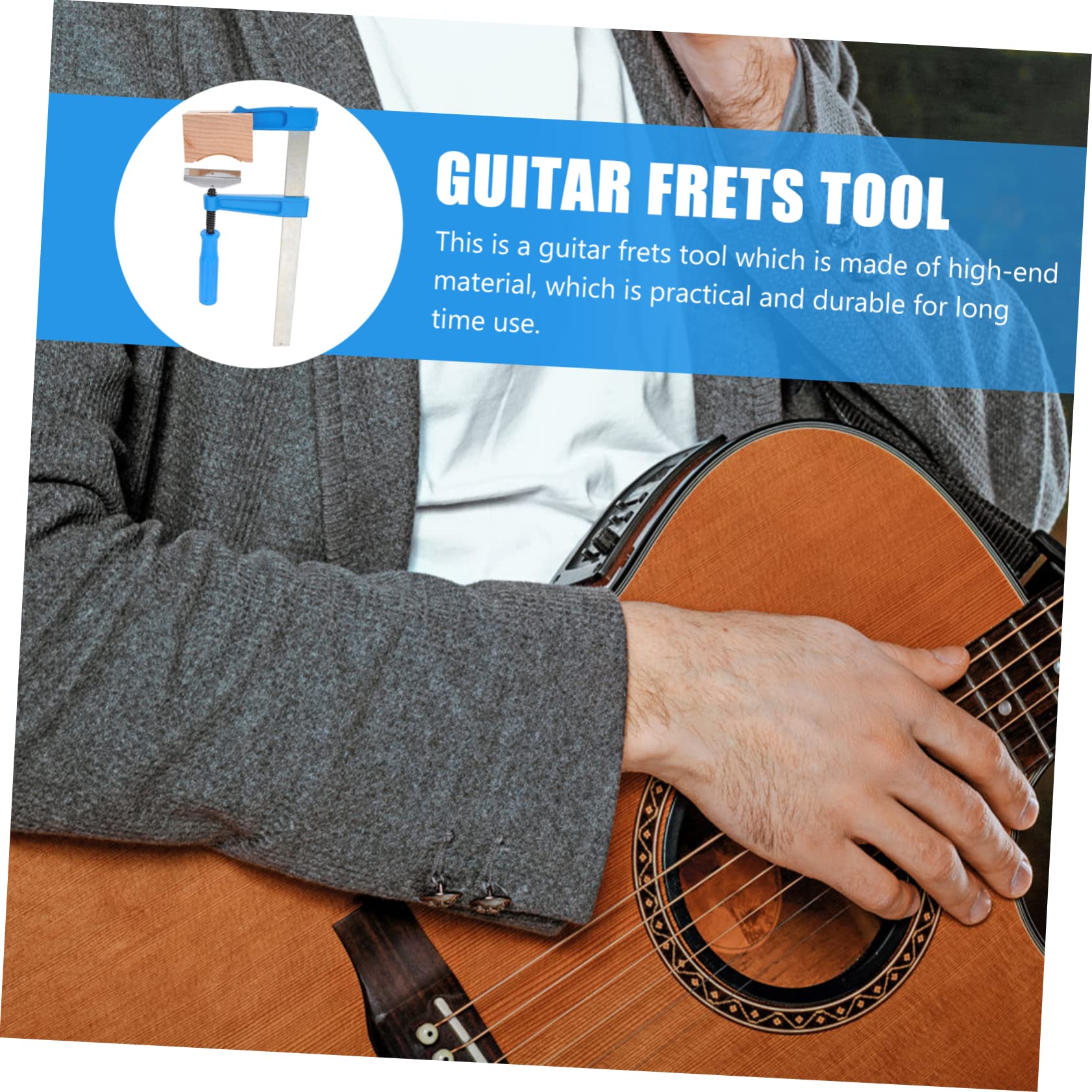 VICASKY 1 Satz Gitarren Fret Installationswerkzeugset Professionelle Wartungs und Ersatzwerkzeuge für Gitarren Einfache Handhabung Langlebige Materialien für Musiker Zubehör für