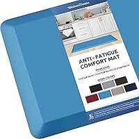 Vista 29 de KitchenClouds - Tapete acolchado antifatiga, impermeable, antideslizante, para escritorio de pie, cocina, hogar, fregadero y oficina, 17.3 x 28 Gris