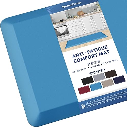 Miniatura 137 de KitchenClouds - Tapete antifatiga acolchado para cocina, impermeable, antideslizante, cómodo, para escritorio de pie, fregadero y oficina, 17.3 x 39