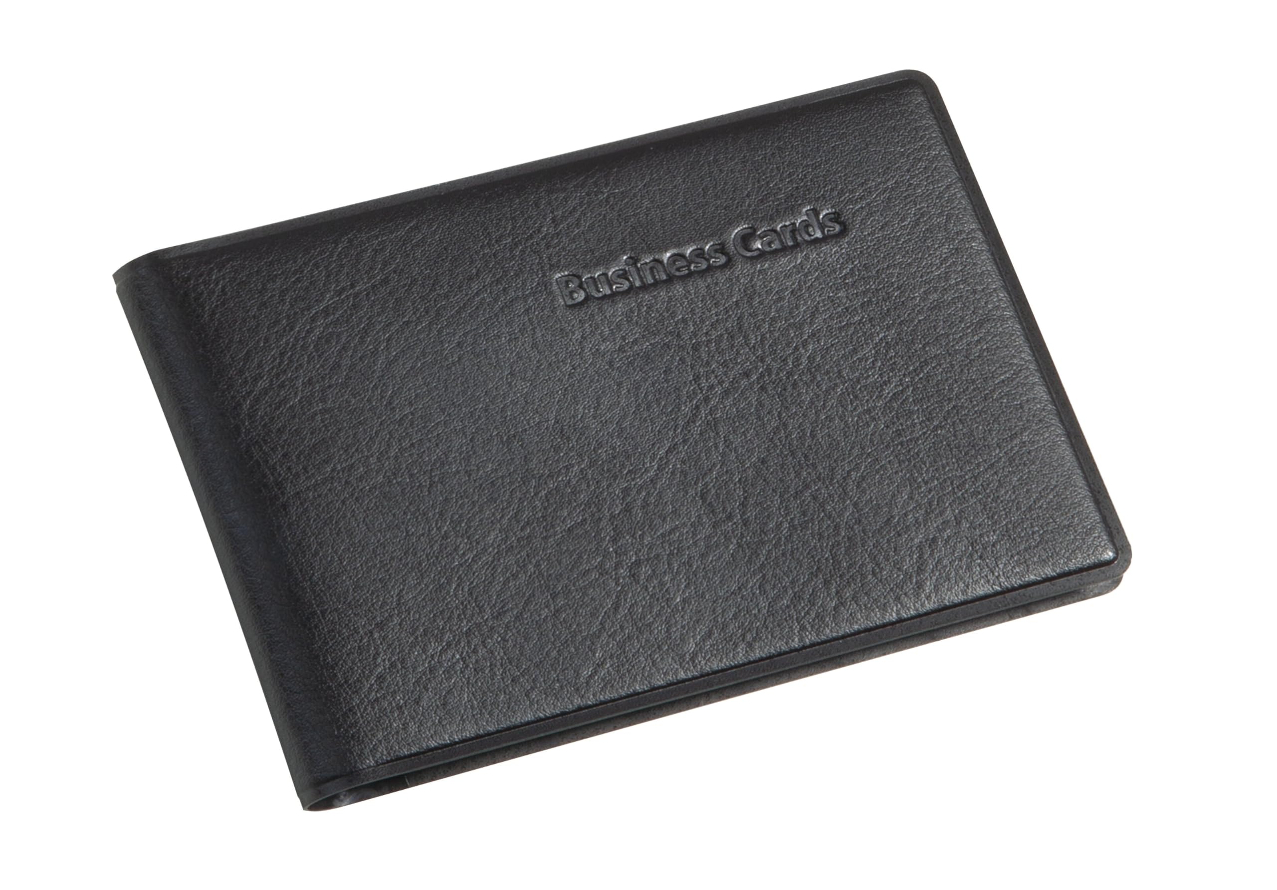 SIGEL VZ170 Tarjetero, aspecto de cuero, plástico, para hasta 40 tarjetas (màx. 90x58 mm)