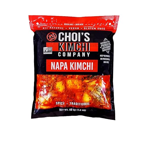 Kimchi de col de napa picante de medio galĂłn 35 libras vegano sin gluten sin OMG probiĂłtico por Chois Kimchi Co Fabricado en Estados Unidos Kimchi de col de napa picante de medio galĂłn 35 libras vegano sin gluten sin OMG probiĂłtico por Chois Kimchi Co Fabricado en Estados Unidos