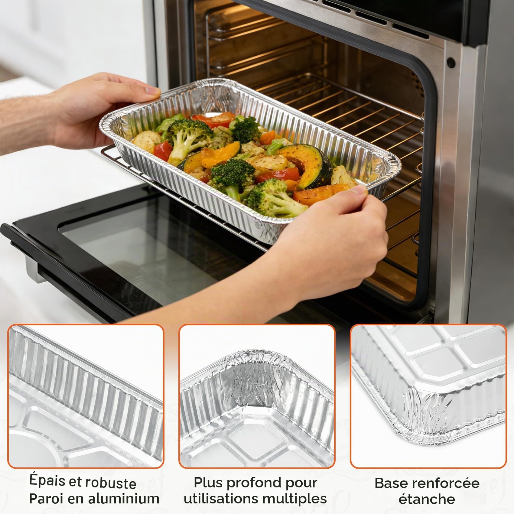 onlyfire Kit de Bac Récupérateur de Graisse pour Barbecue à Gaz Weber Spirit 2025 et Genesis 2022 - Inclus 1 Bac en Aluminium Robuste et 15 Barquettes Jetables - Accessoire Barbecue 22,8 x 15,5 cm