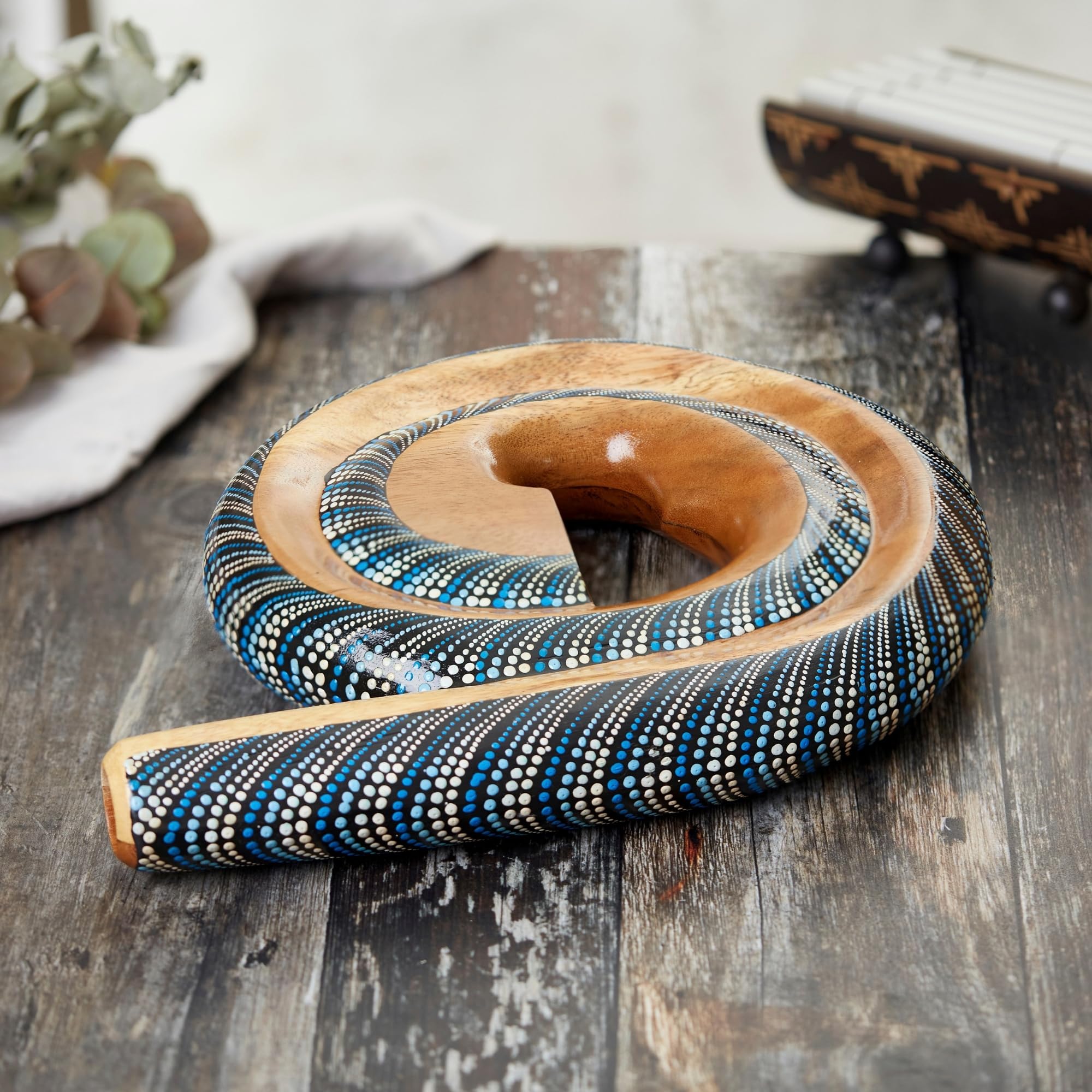 Holzspirale Didgeridoo aus Suarholz, gestimmt auf C oder D