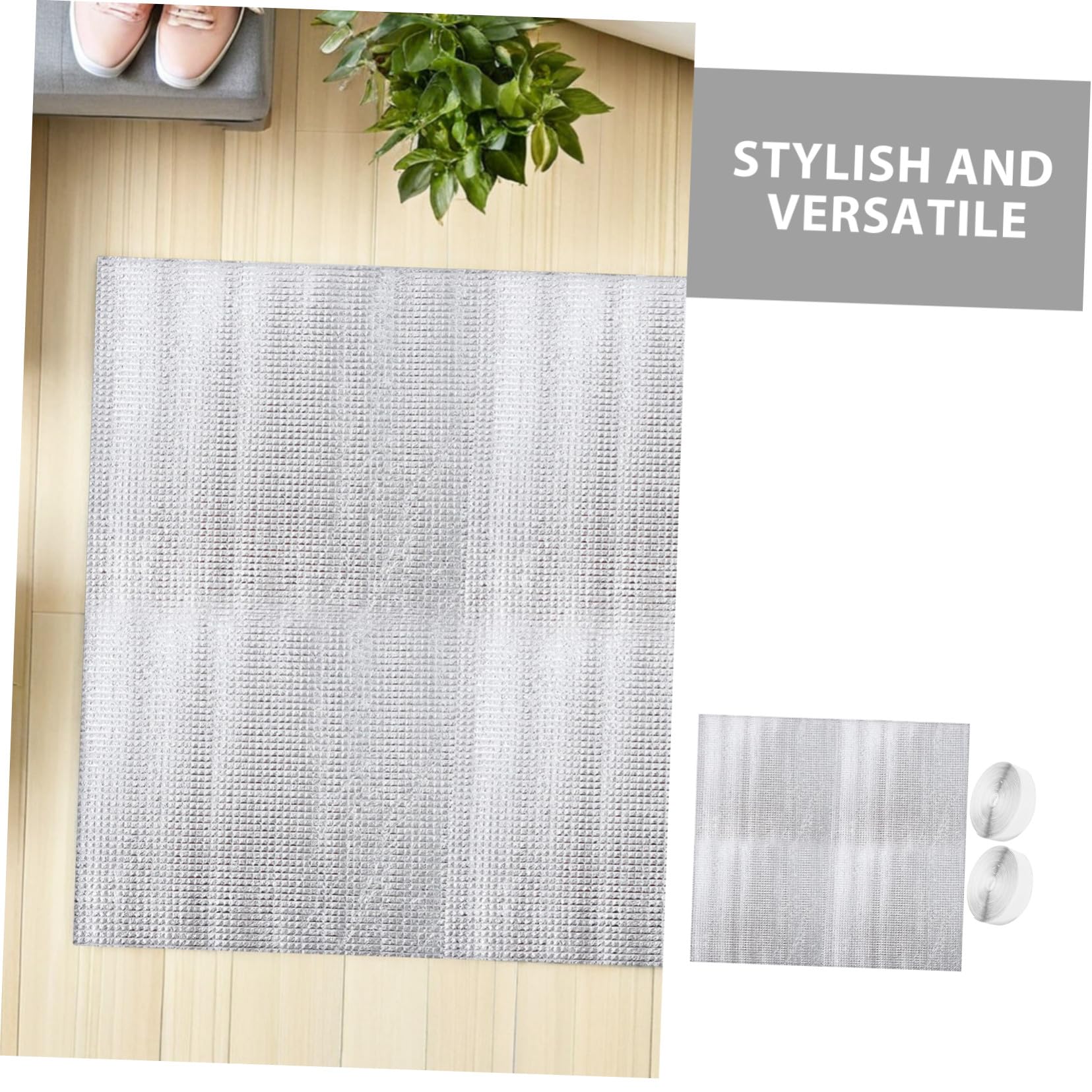 Toddmomy 2sets Copertura per Soffitta Sfiato Isolante in Alluminio Argento Scudo Termico per Ventola da Soffitta Copertura per Isolamento Guarnizione per Ventola per Camper e Garage