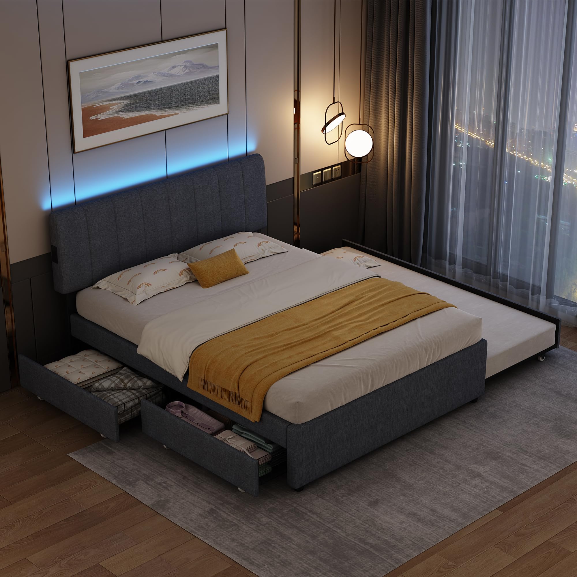 Photo 1 of FAVSH Upholstered Platform Bed