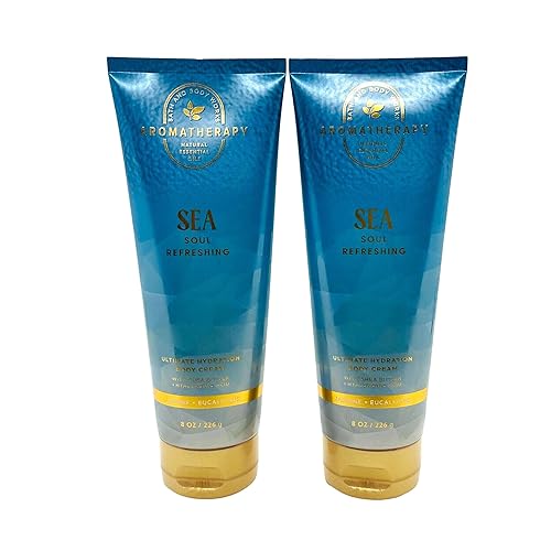 Bath & Body Works Crema corporal Ultimate Hydration (Jazmine Eucalyptus), 8 onzas (paquete de 2)