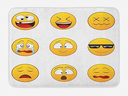Amazon Ambesonne 顔文字バスマット ハッピースマイル 怒りの怒った顔の表情 メガネのムード付き 漫画のようなプリント 豪華なバスルーム装飾マット 滑り止め裏地付き 29 5インチ X 17 5インチ イエロー Ambesonne 浴室足ふきマット 通販 Amazon Ambesonne 顔文字バスマット ハッピースマイル 怒りの怒った顔の表情 メガネのムード付き 漫画のようなプリント 豪華なバスルーム装飾マット 滑り止め裏地付き 29 5インチ X 17 5インチ イエロー Ambesonne 浴室足ふきマット 通販