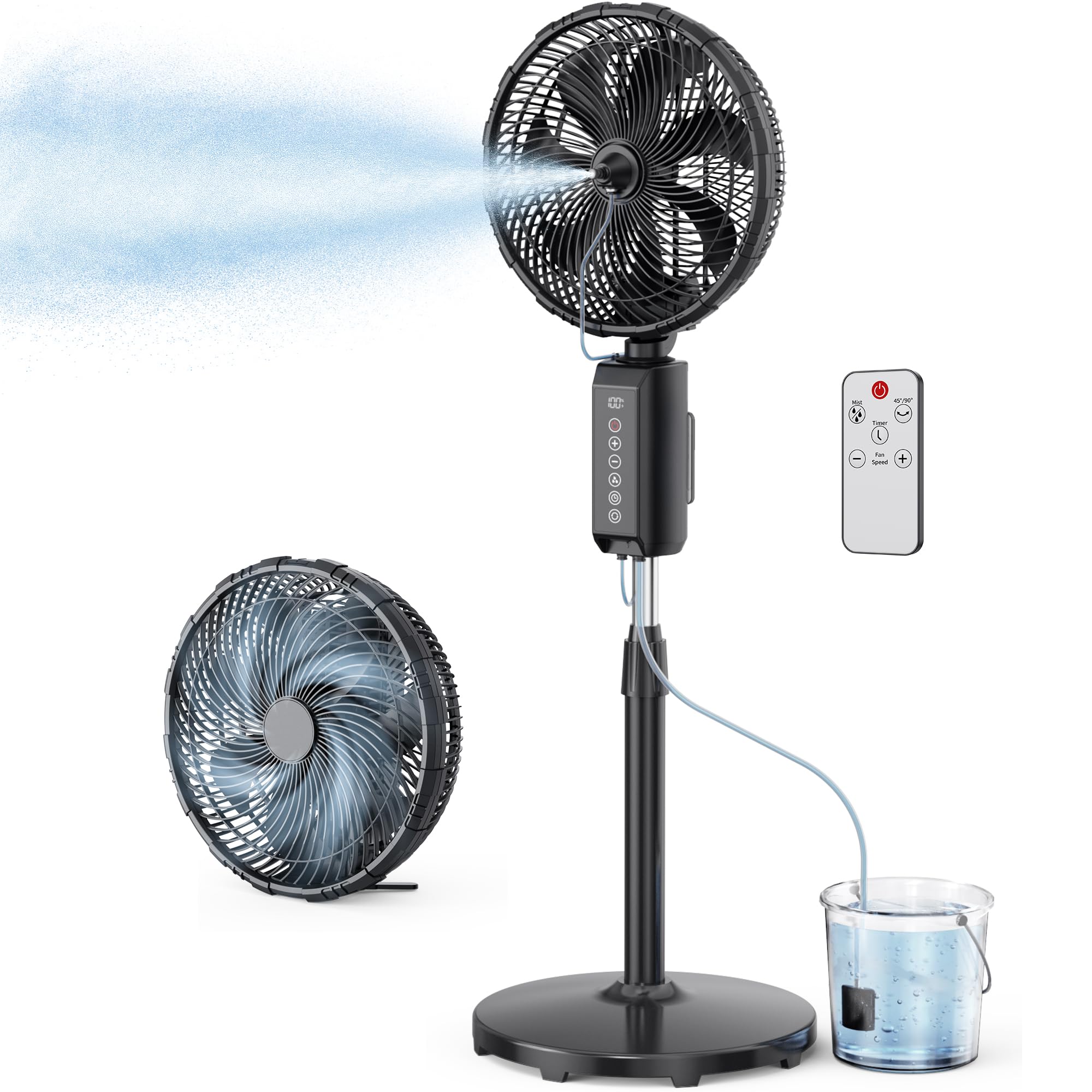 ATEngeus 12-Inch Outdoor Misting Fan