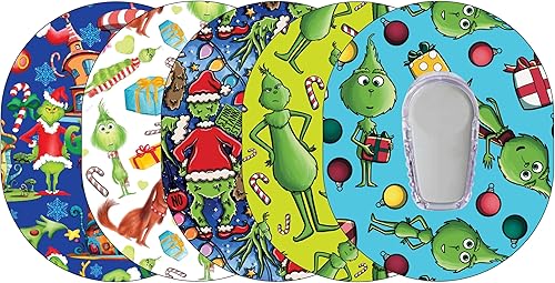 Glucomart Dexcom - Parches adhesivos G6, impermeables, sin levantamiento, sin deshilachar, calcomanías Dexcom G6, paquete de 5 parches Dexcom Cinta