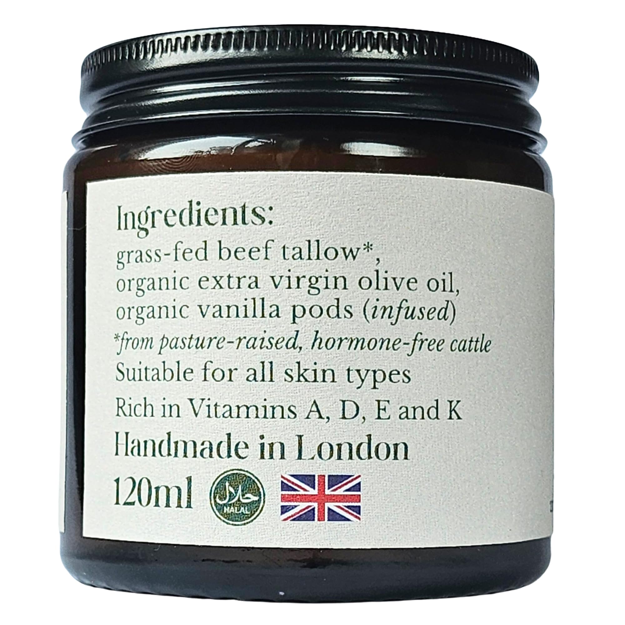Whipped Tallow Cream, Grass-Fed, Halal Beef Tallow Skincare with Organic Olive Oil, Seed Oil Free - Image 2