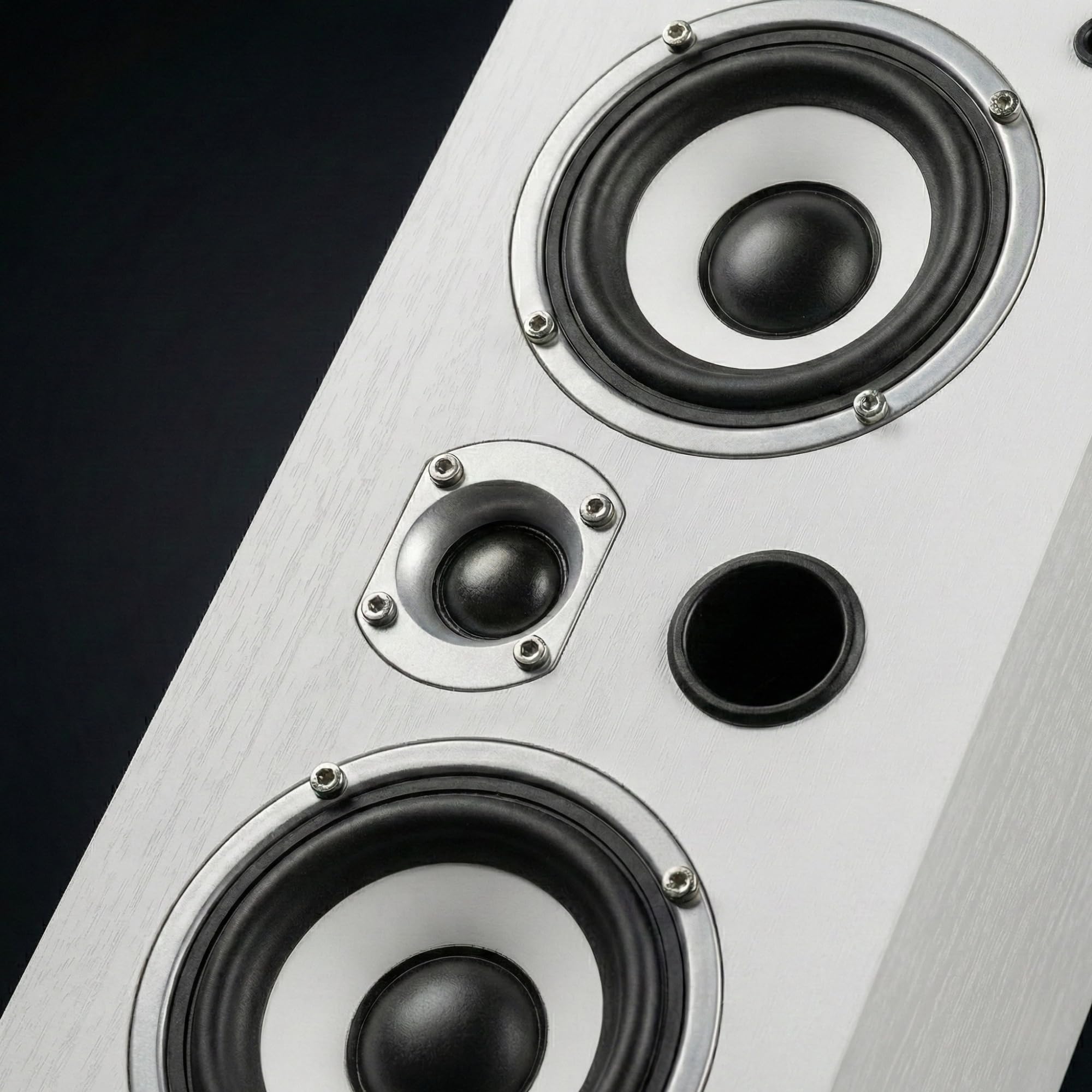 Dynavoice Magic LCR-4 Weiß Matt – Paar Passivlautsprecher für Heimkino, Ideal für Dolby Atmos, Wand- oder Deckenmontage.