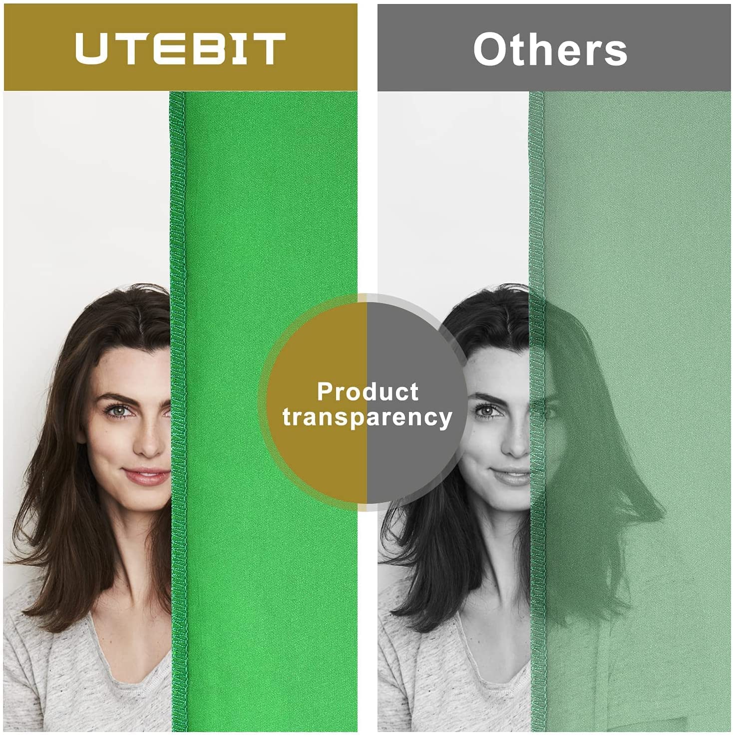 Buy UTEBIT Green Screen 10x12FT/3x3.6m Chromakey Green Screen