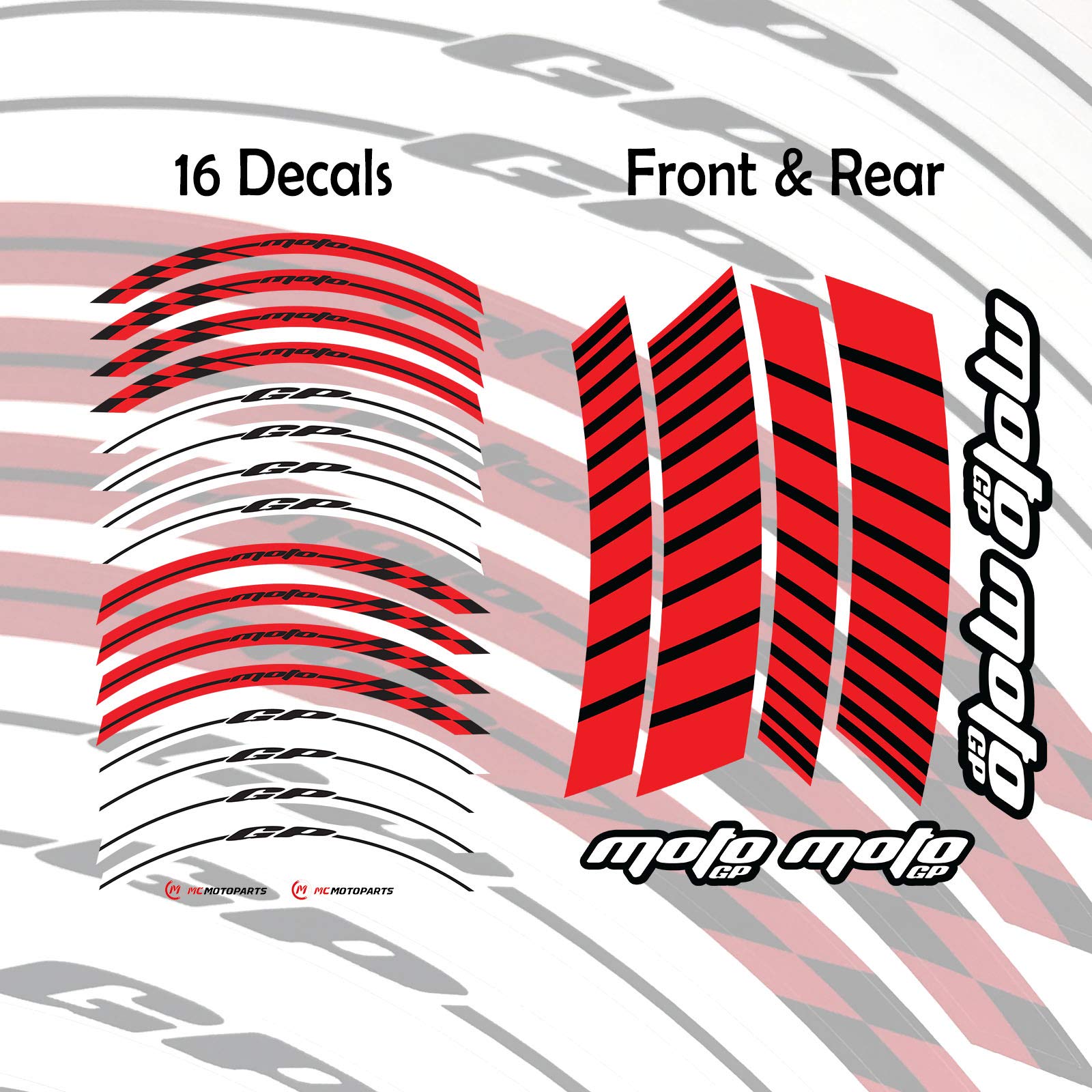 限定】MOTO-GP ホイールリム ステッカー/デカール ZX-6R
