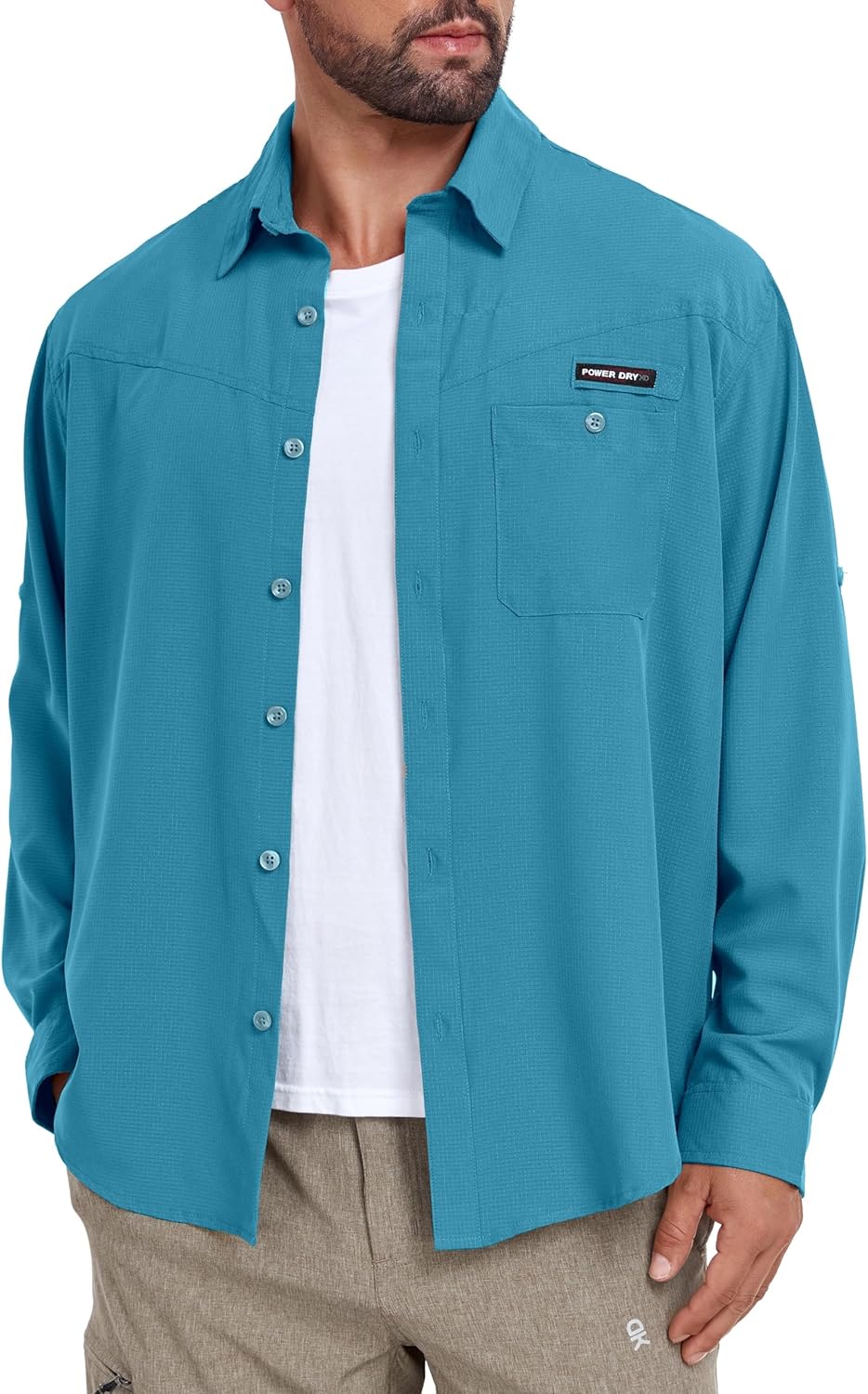 Little Donkey Andy Men's UPF 50 UV Protection Shirt, Breathable Long Sleeve Fishing Hiking Shirts, Quick Dry - Image 6