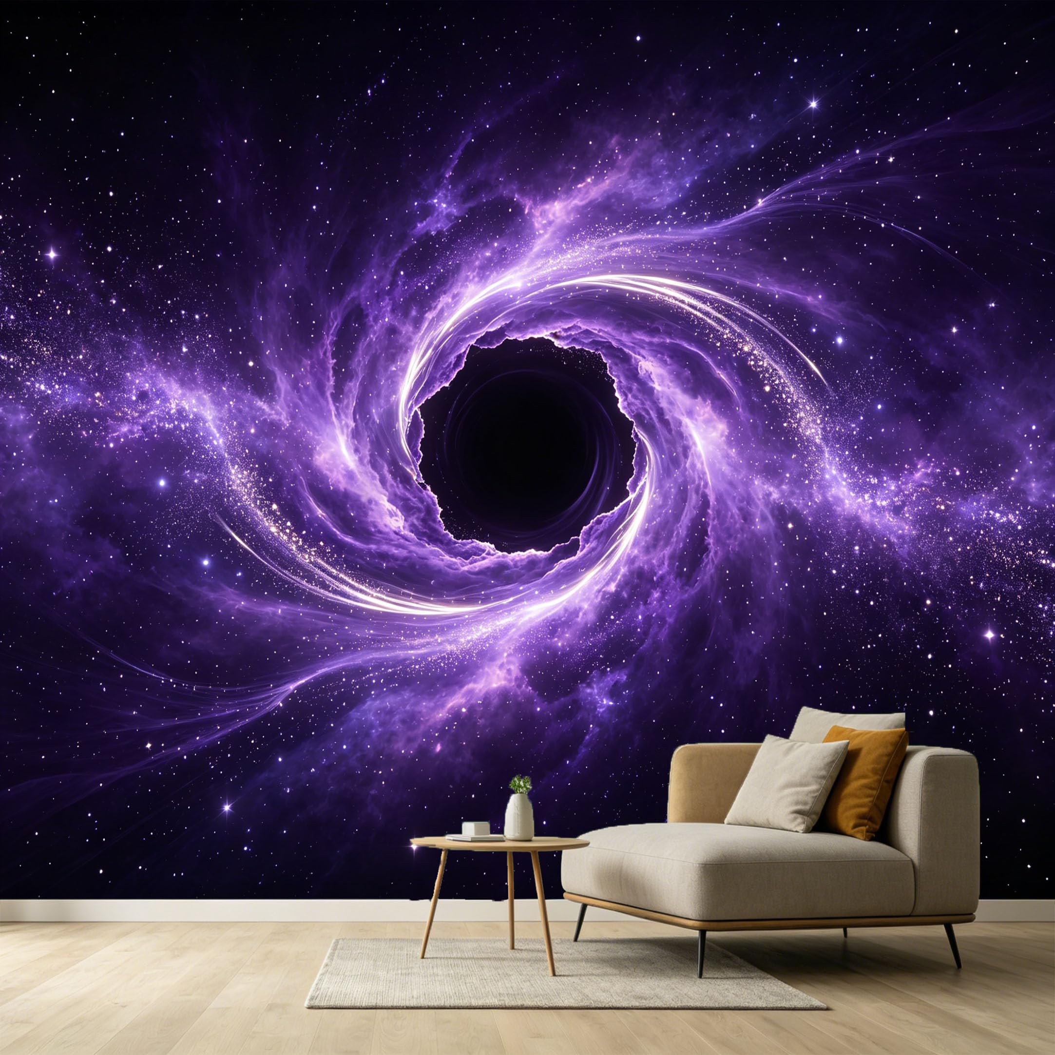 Custom Size Wall Murals Abstract Cosmic Vortex Nebula Galaxy Stars 3D Effect SelfAdhesive Wall Fabric Removable Large Wallpaper for Photo Living Room Interior Decor