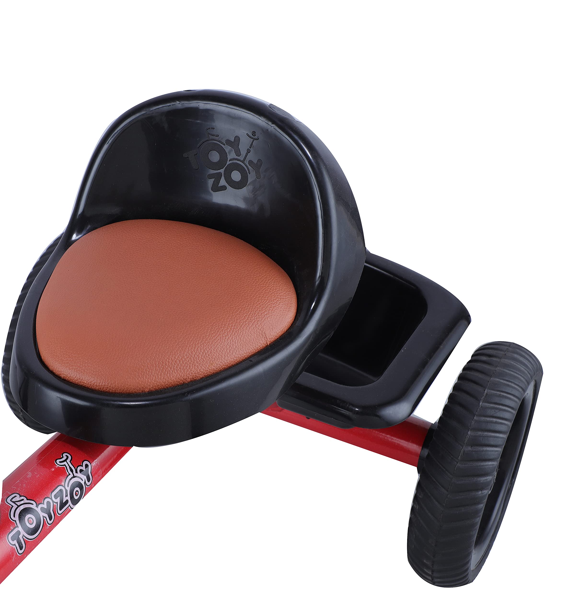 Toyzoy Turbo Mac Lite Trike|Tricycle with Cushioned Leather Seat for Kids|Boys|Girls Age Group 2+ Years (Red) 3