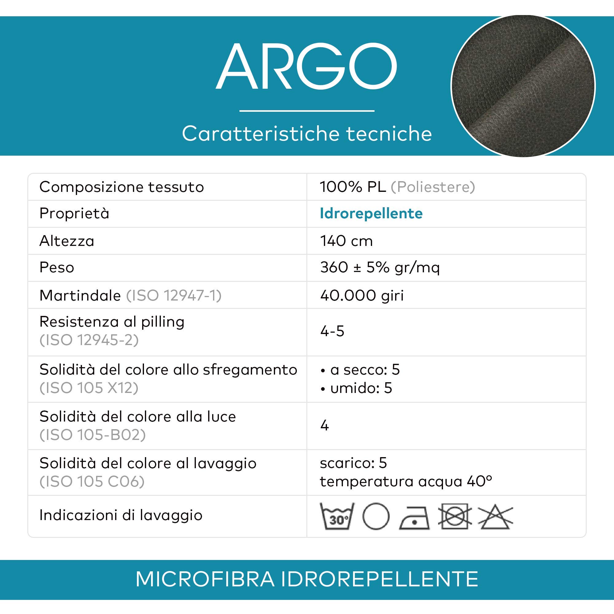 Deshome Argo Stoff Meterware aus weicher Mikrofaser wasserabweisend Höhe 140 cm Lederoptik für Polstermöbel Sofa Stuhl (Moosgrau, 10 Meter)