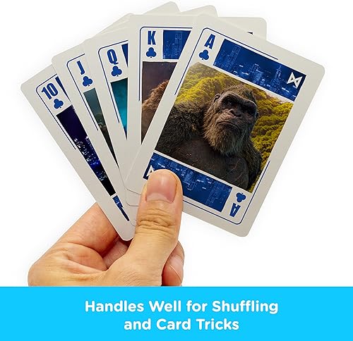Miniatura 4 de AQUARIUS Godzilla vs Kong Playing Cards  Baraja de cartas con temática Godzilla vs Kong para tus juegos de cartas favoritos  Producto y