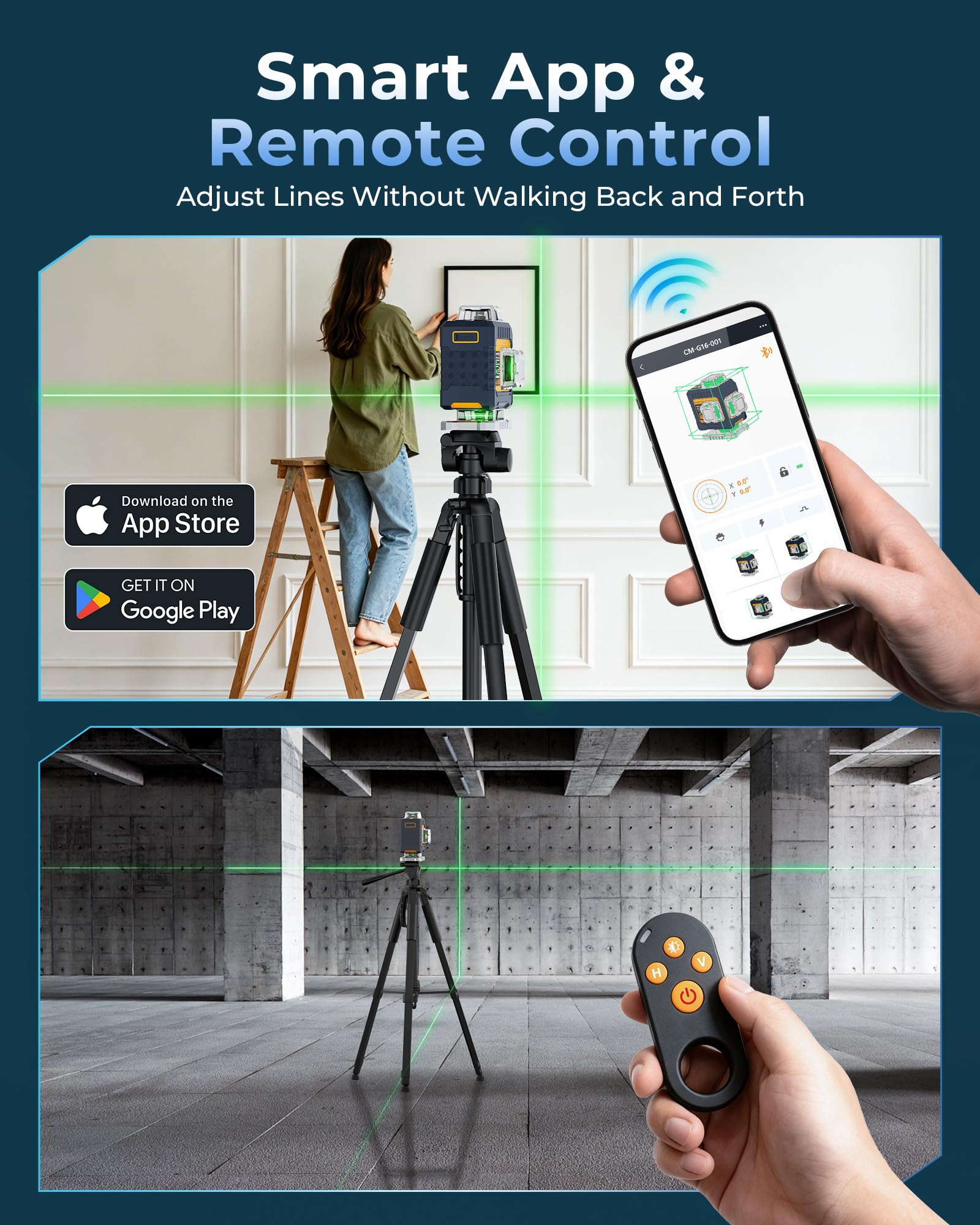 CIGMAN Laser Level - 4x 360° Self Leveling -4 CIGMAN Laser Level - 4x 360° Self Leveling -4