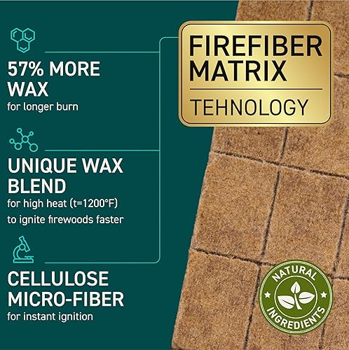 Miniatura 5 de Cubitos de iniciación de fuego, 160 piezas, fácil encendido para barbacoa, cuadrados, naturales, impermeables e inodoros para fogata, parrilla de