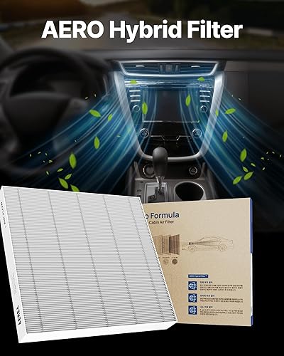 Miniatura 6 de Filtro de cabina de vehículo de 2 años compatible con Toyota Premium E12 filtro de vehículo de grado E12 (215 x 182 x 28T)