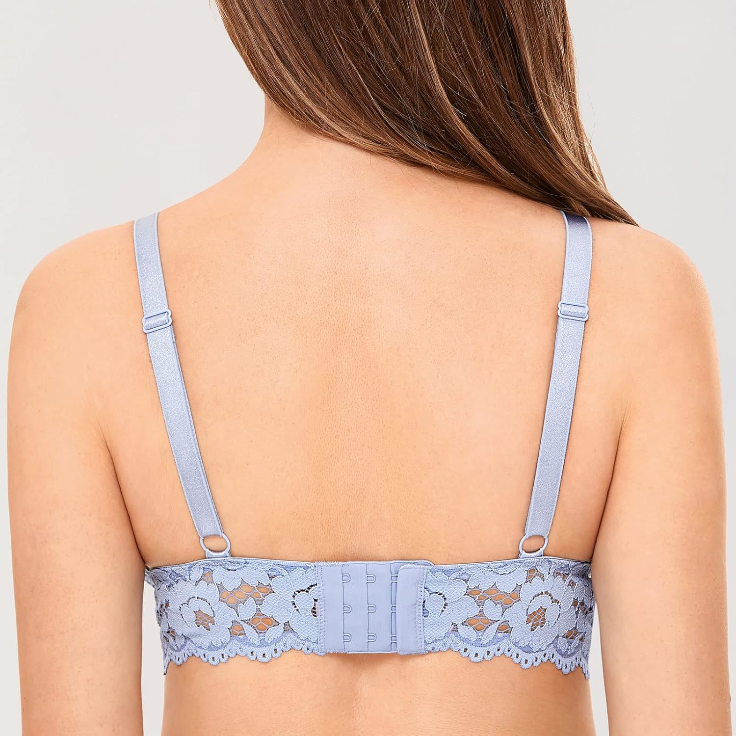 MOMANDA Women's Lace Nursing Bra Wirefree Padded Breastfeeding Maternity Bralette Cute - Image 5