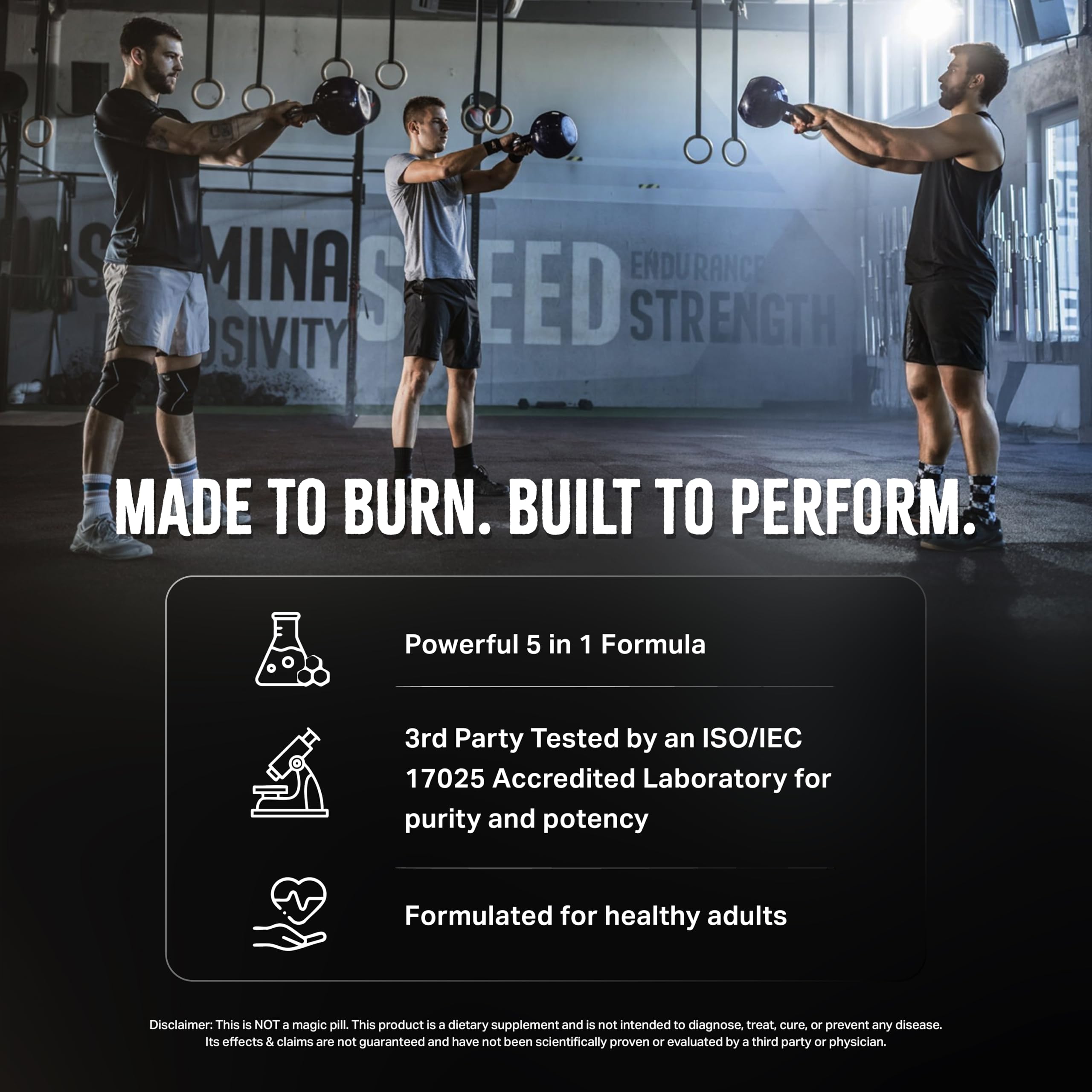 Rapid Burn Alpha - Fat Burner for Men - Supports Healthy Pathways Associated with GLP-1 Activity - Supports Appetite Control, Energy Booster, Helps Increase Metabolism & Fat Loss - 60 Unisex Capsules — Amazon image 4