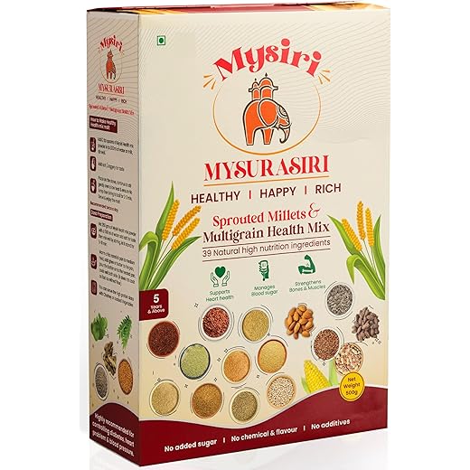 Mysiri Sprouted Millets & Multigrain Health Mix - 500g