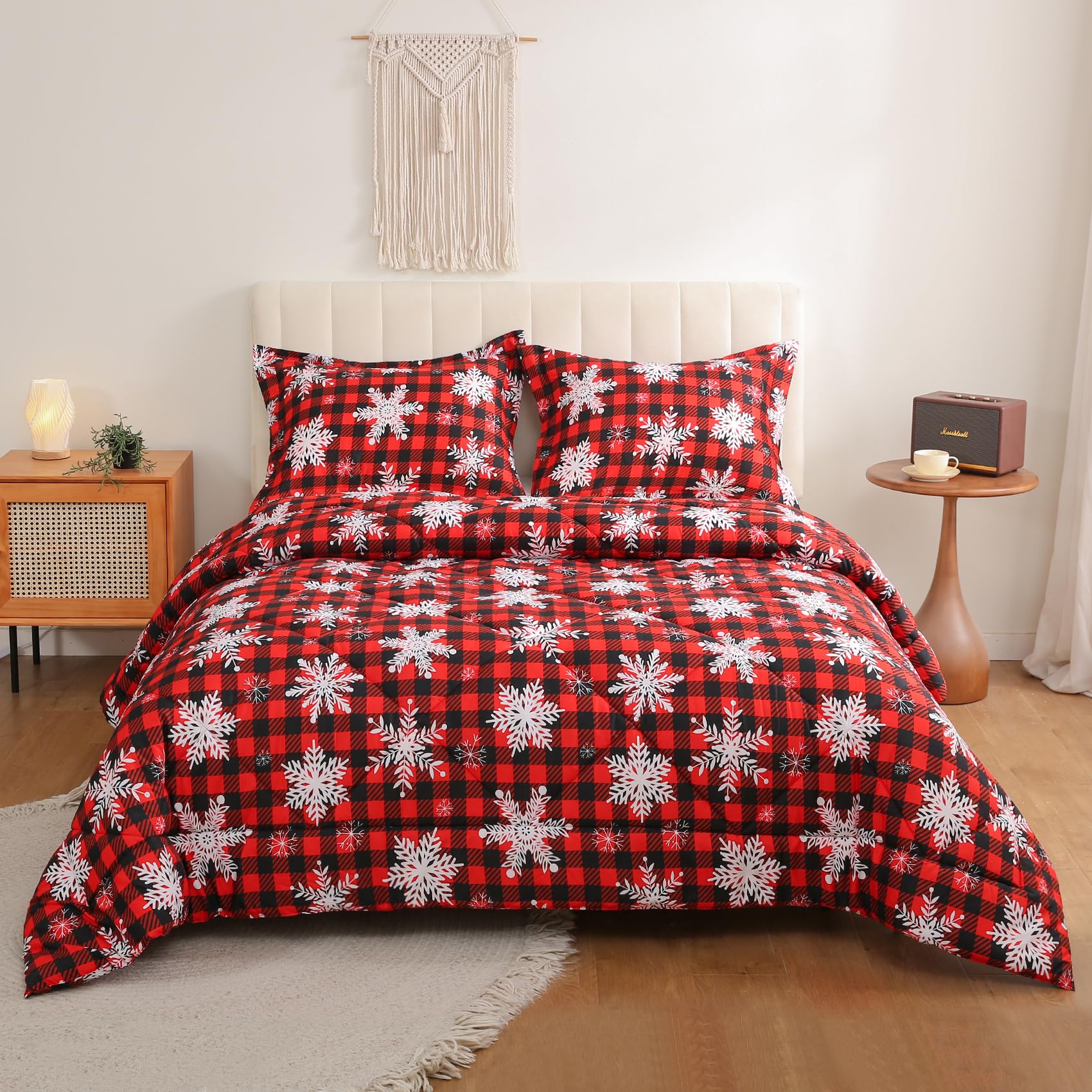 Aazon.co: Dinjoy Coforter Set Queen Size,Soft Christas Coforter