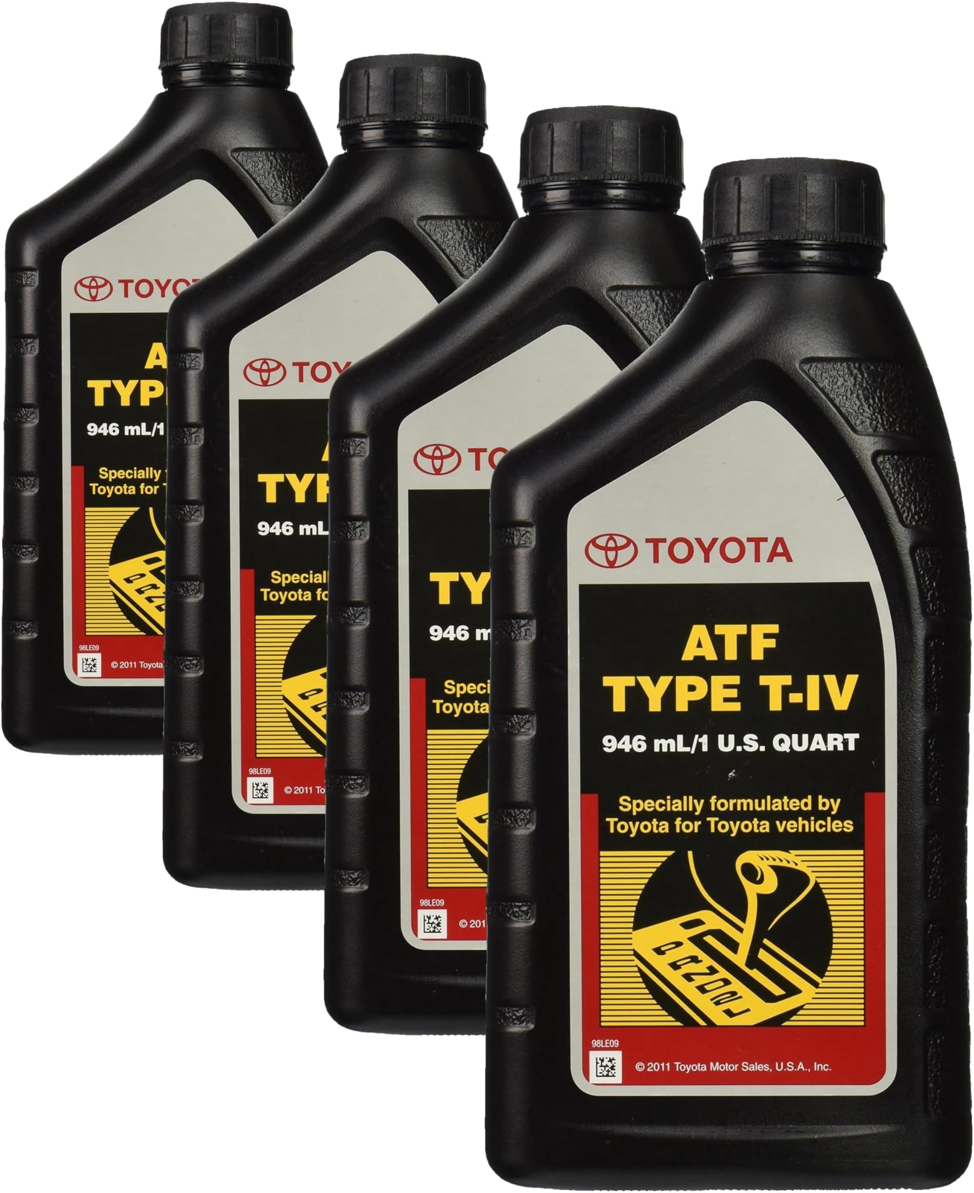 Toyota 00279-000T4-0 Lexus ATF Automatic Transmission Fluid, Black (Pack of 4)