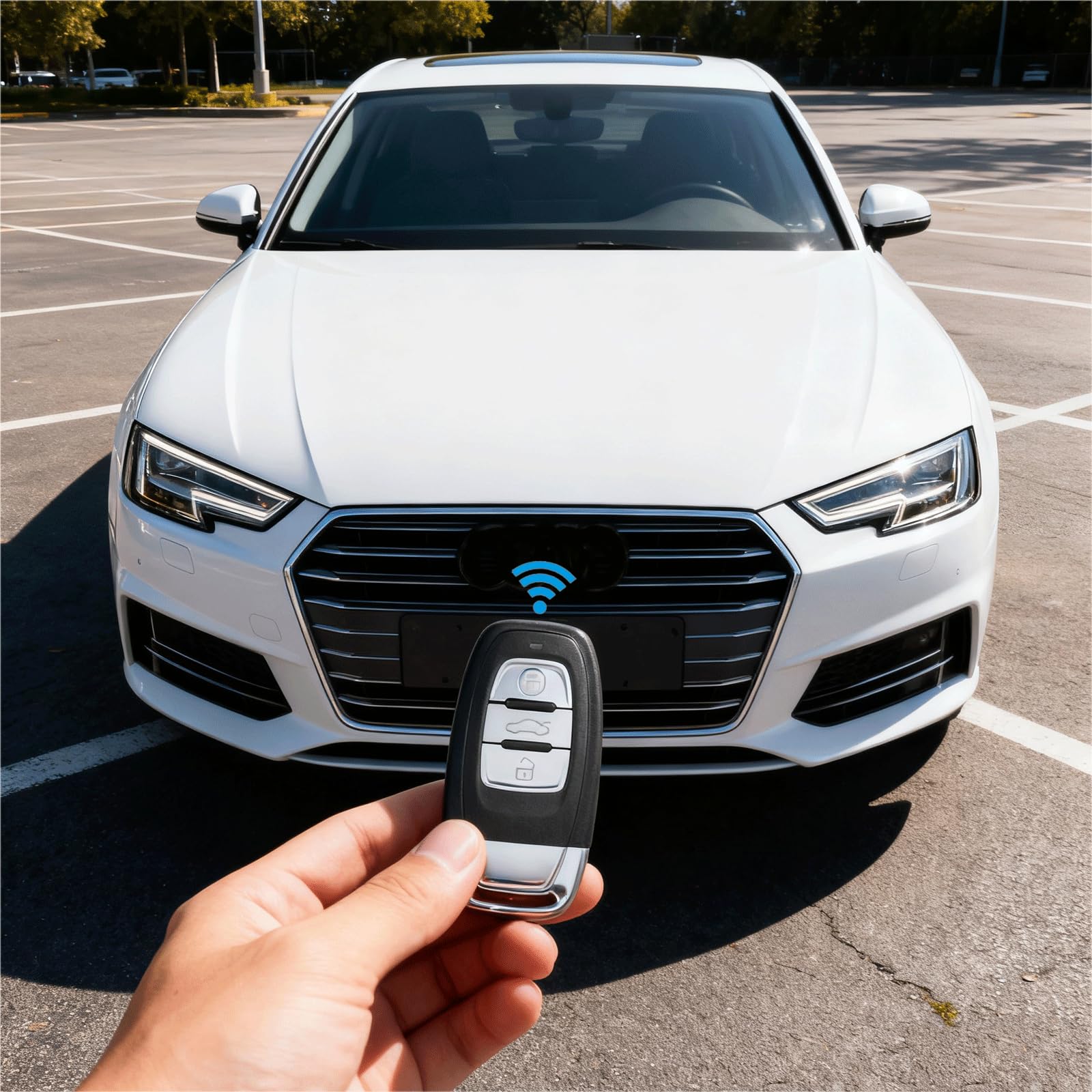 Llave Remota Inteligente 3 Botones Para Audi A4 A5 Q5 - 868MHz Con Chip ID46 Y Destornillador