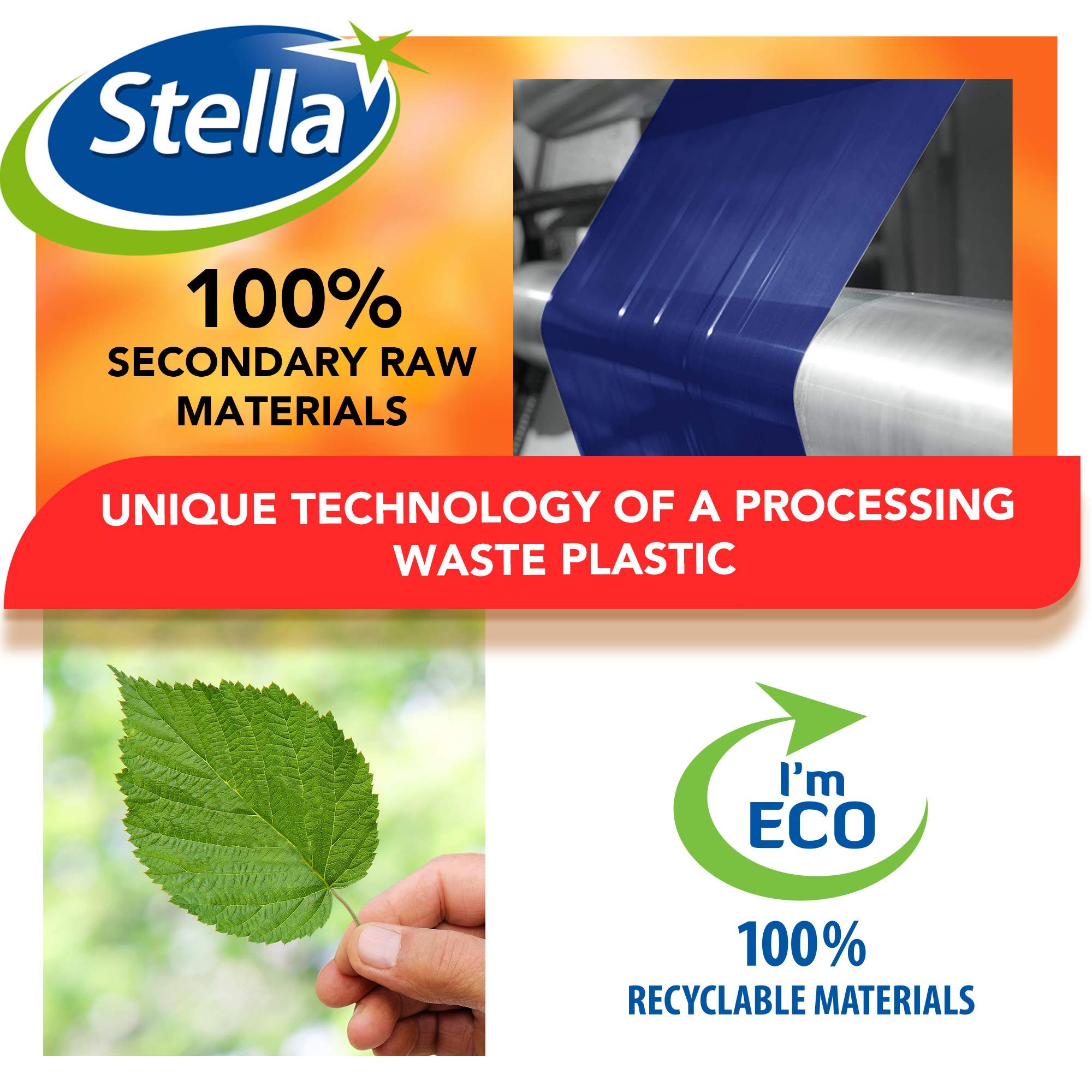 Stella pack Bundle Sacchi per Spazzatura Resistenza Ecologica