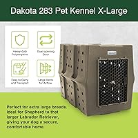 Vista 2 de Dakota 283 Jaula de perro resistente y económica para perros con puerta extraíble de doble vía - Caseta de perro resistente para perros de raza XL