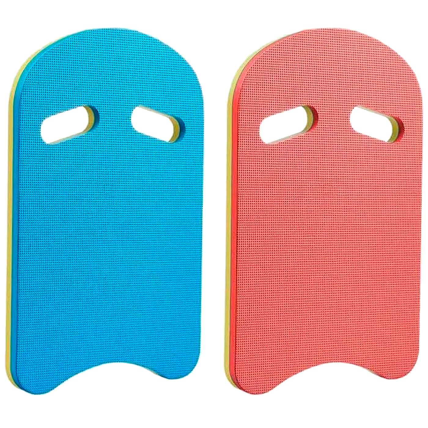 Tradineur - Pack de 2 Tablas de natación - Fabricado en Goma Eva - Forma Rectangular - Ideal como Apoyo en la natación - 45 x 29 cm - Color Aleatorio