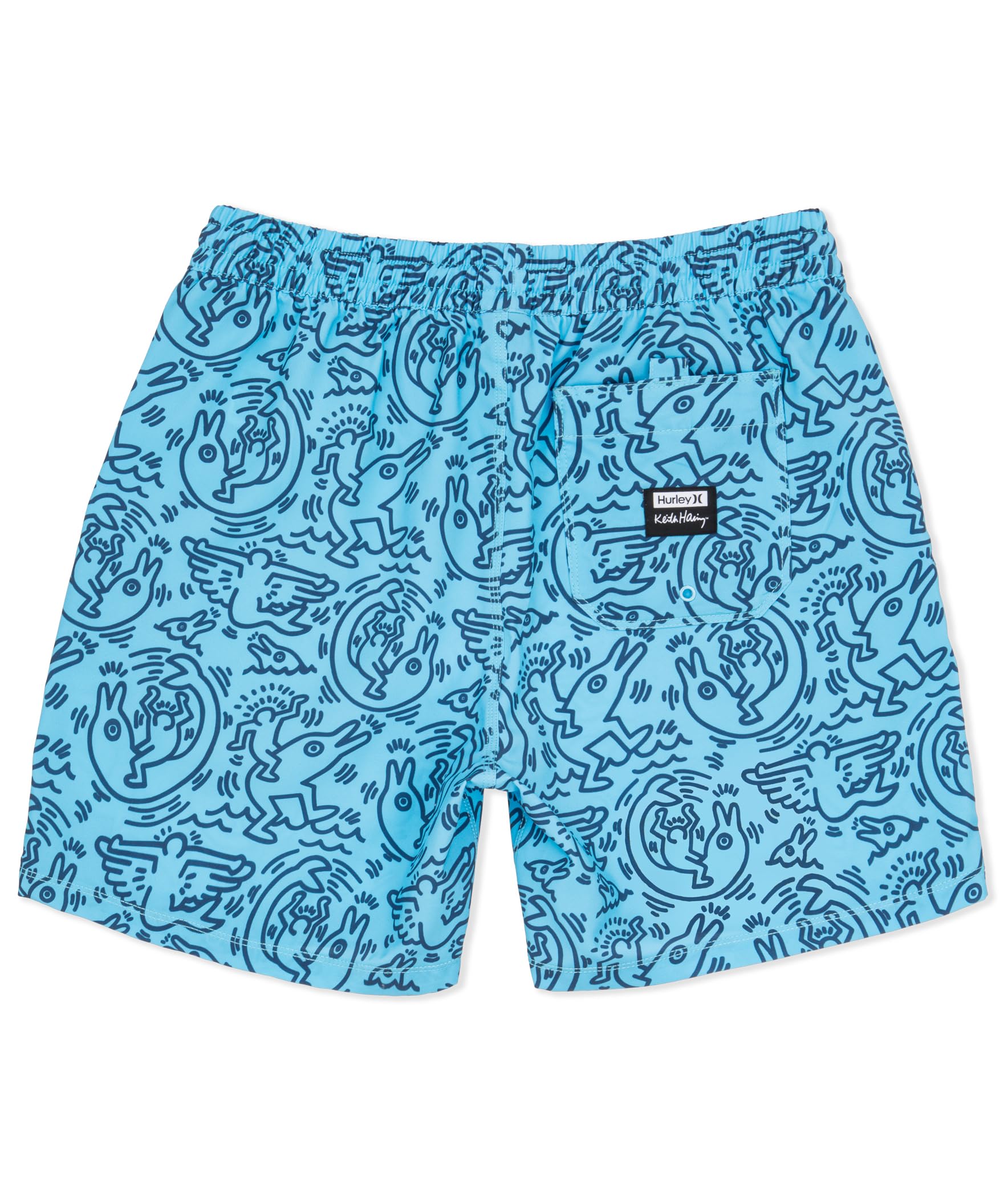 Hurley Herren-Badeshorts, 4-Wege-Stretch, 15,2 cm Innennaht, 43,2 cm Außennaht, schnell trocknende Badehose, elastischer Bund