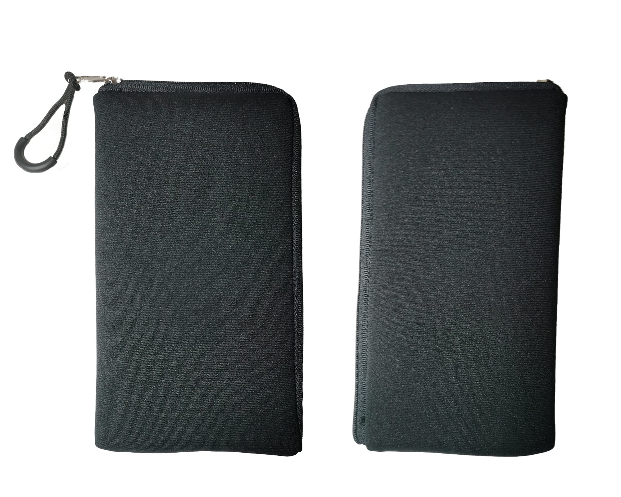 Tainada Men Women Phone Neoprene Shockproof Zippered Case Bag Pouch with Finger Ring Strap for iPhone 16/15 Pro Max, 16/15 Plus, Samsung S24+, S23,