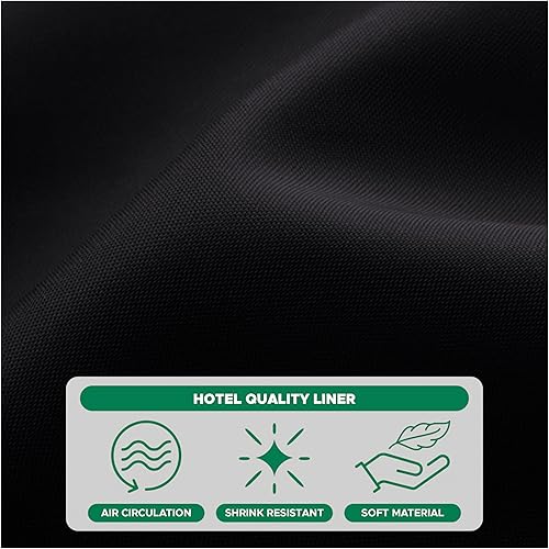 Miniatura 6 de Biscaynebay - Cortinas de ducha de tela de calidad de hotel, resistentes al agua, ojales resistentes a la corrosión, parte inferior con peso lavable